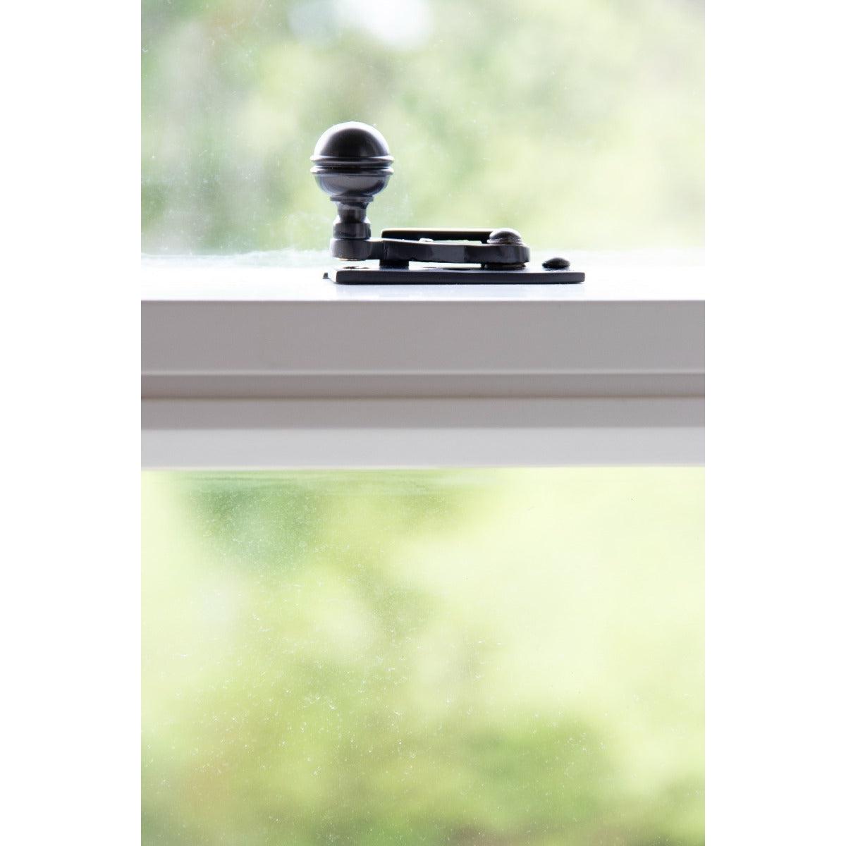 Aged Bronze Prestbury Sash Hook Fastener | From The Anvil-Sash Hook Fasteners-Yester Home