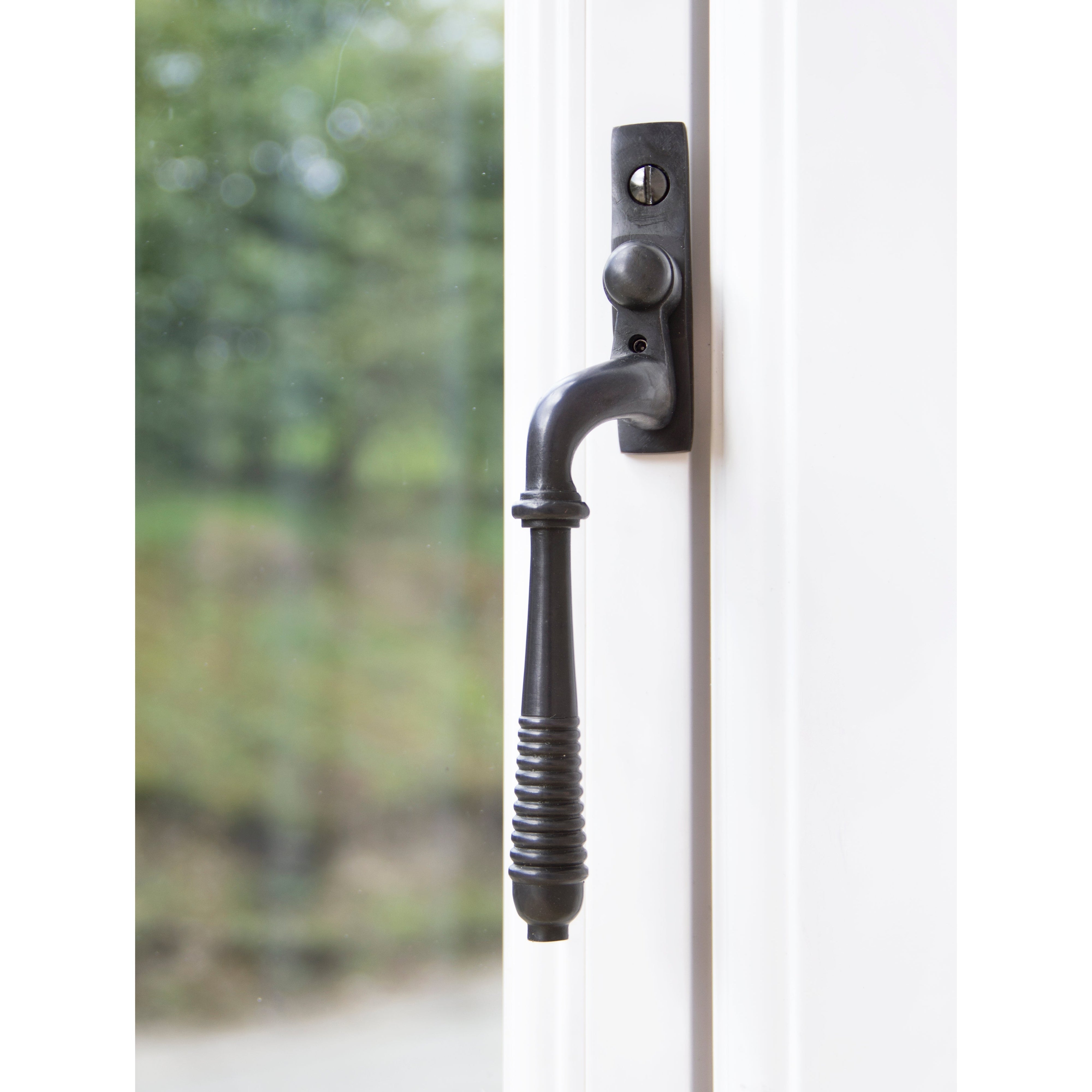 Aged Bronze Reeded Espag - LH | From The Anvil-Espag. Fasteners-Yester Home