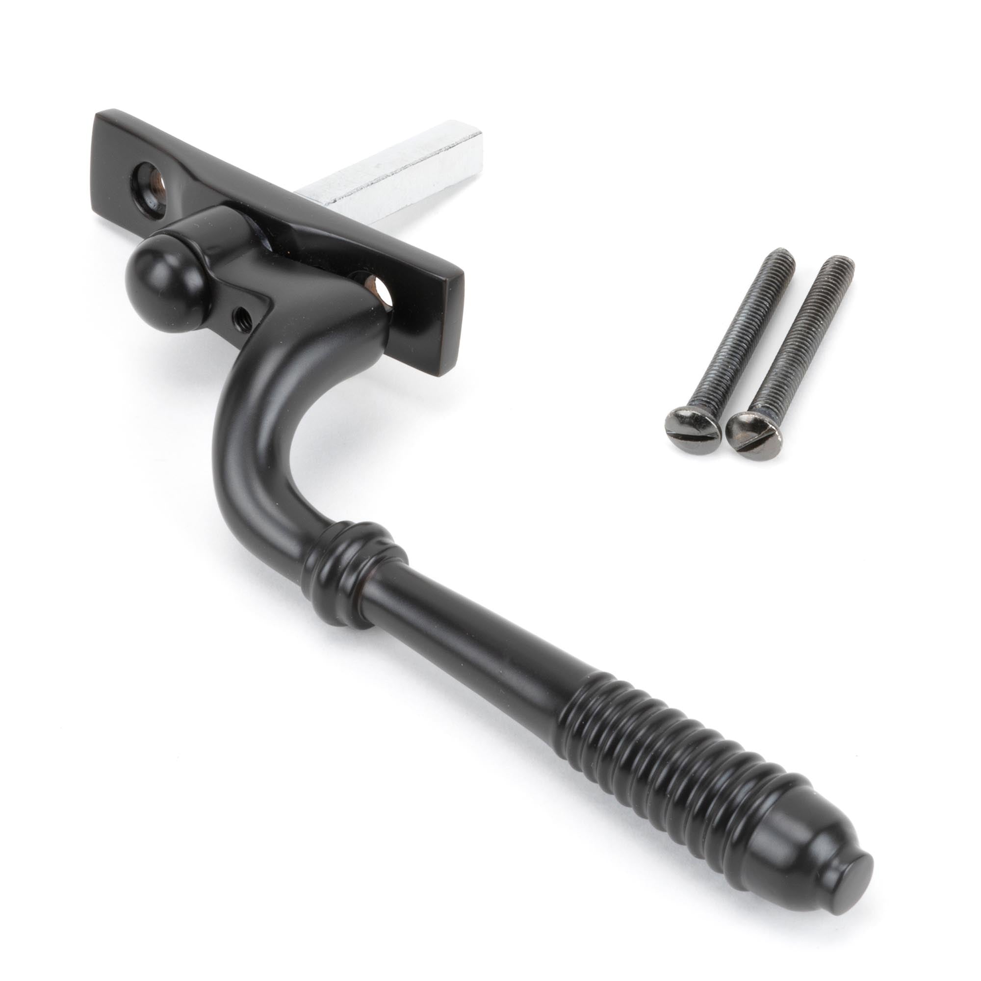 Aged Bronze Reeded Espag - LH | From The Anvil - Espag. Fasteners - From The Anvil - Yester Home