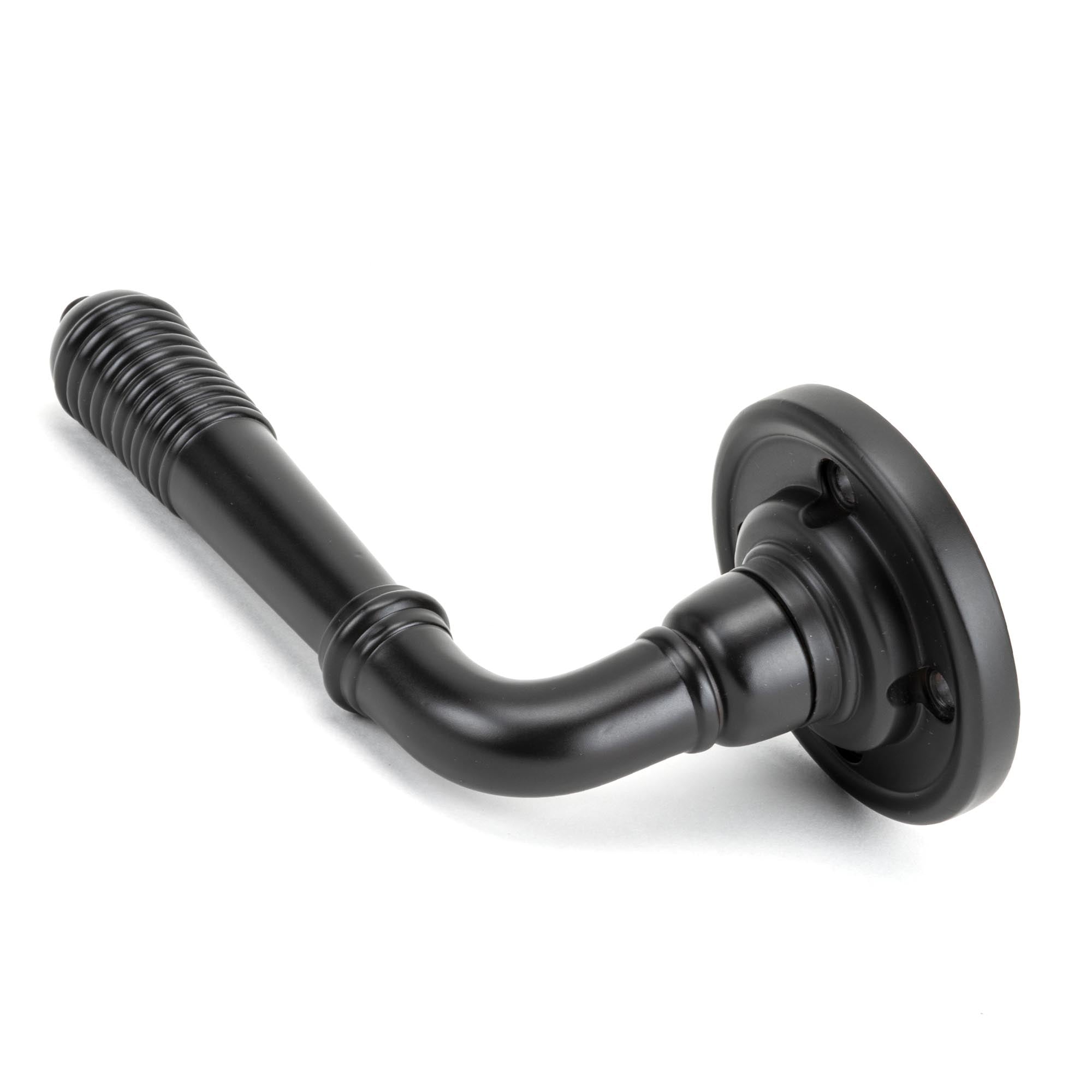 Aged Bronze Reeded Lever on Rose Set | From The Anvil - Lever on Rose - From The Anvil - Yester Home