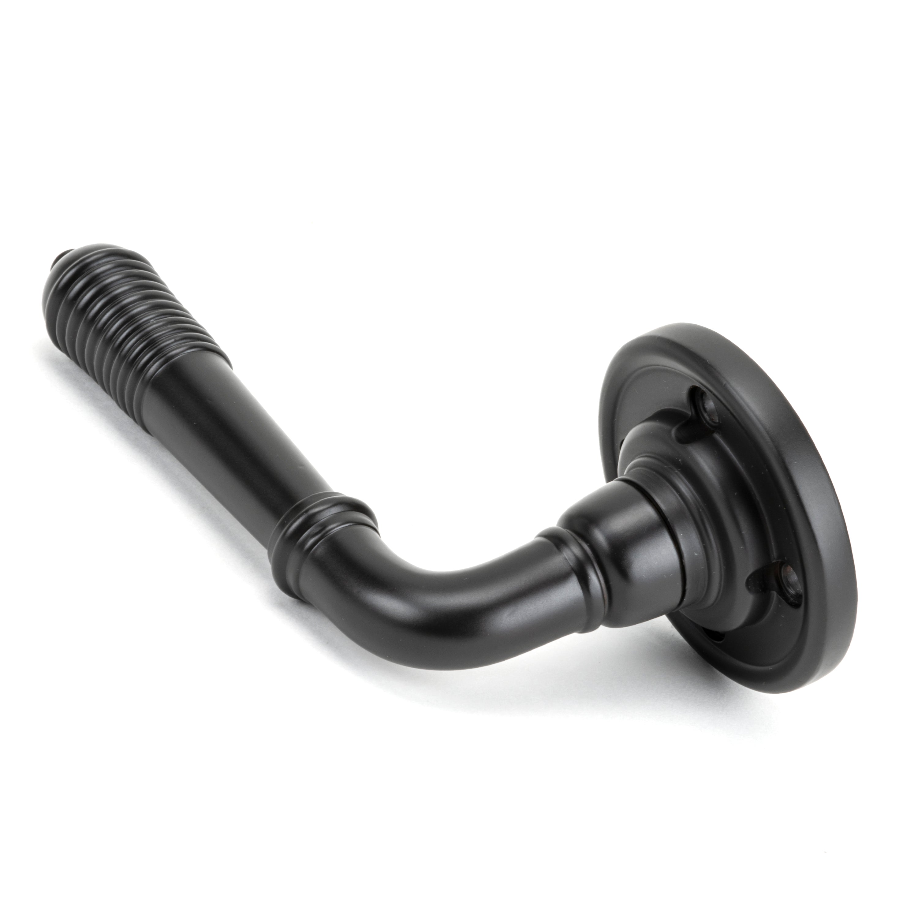 Aged Bronze Reeded Lever on Rose Set | From The Anvil-Lever on Rose-Yester Home