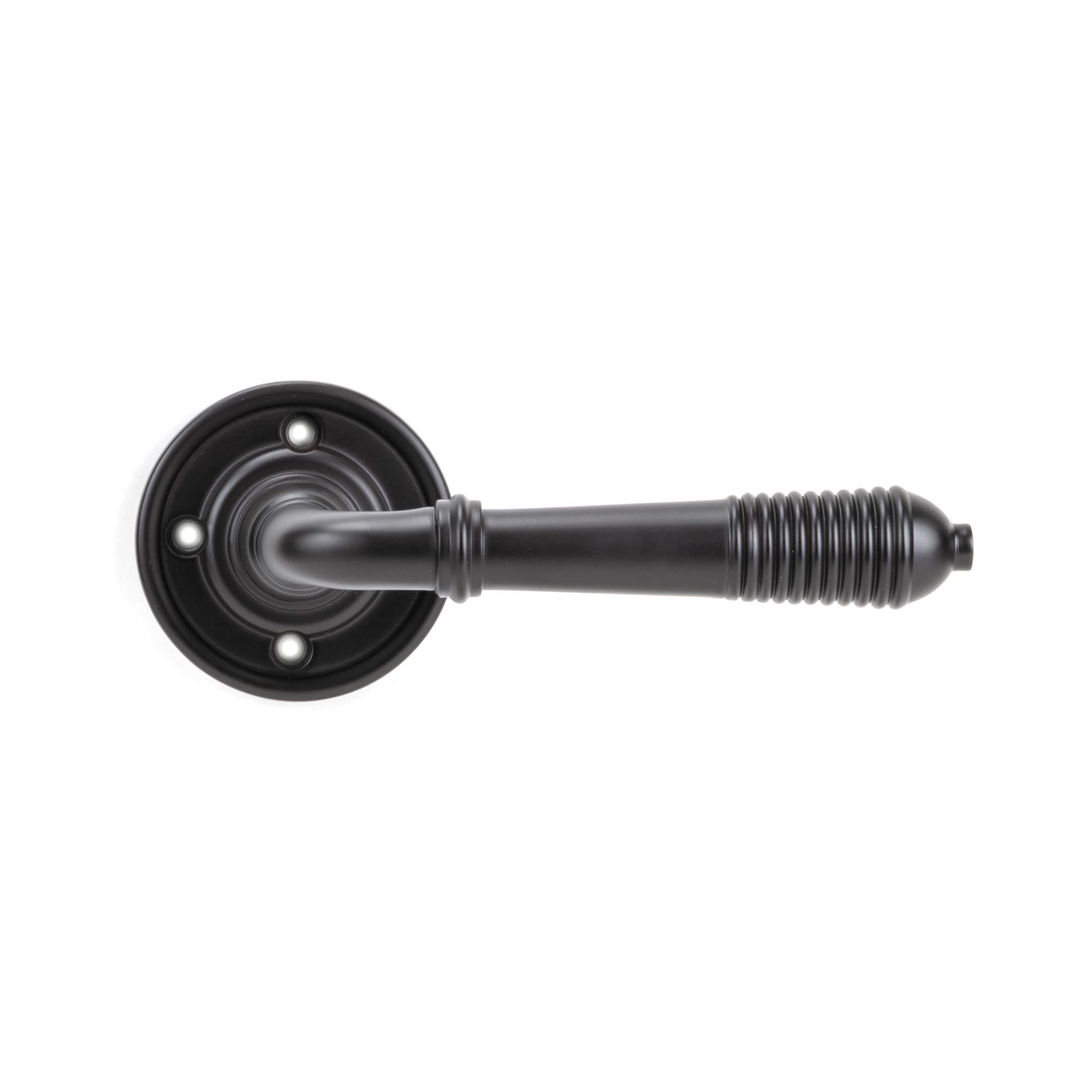 Aged Bronze Reeded Lever on Rose Set - Unsprung | From The Anvil - Lever on Rose - From The Anvil - Yester Home