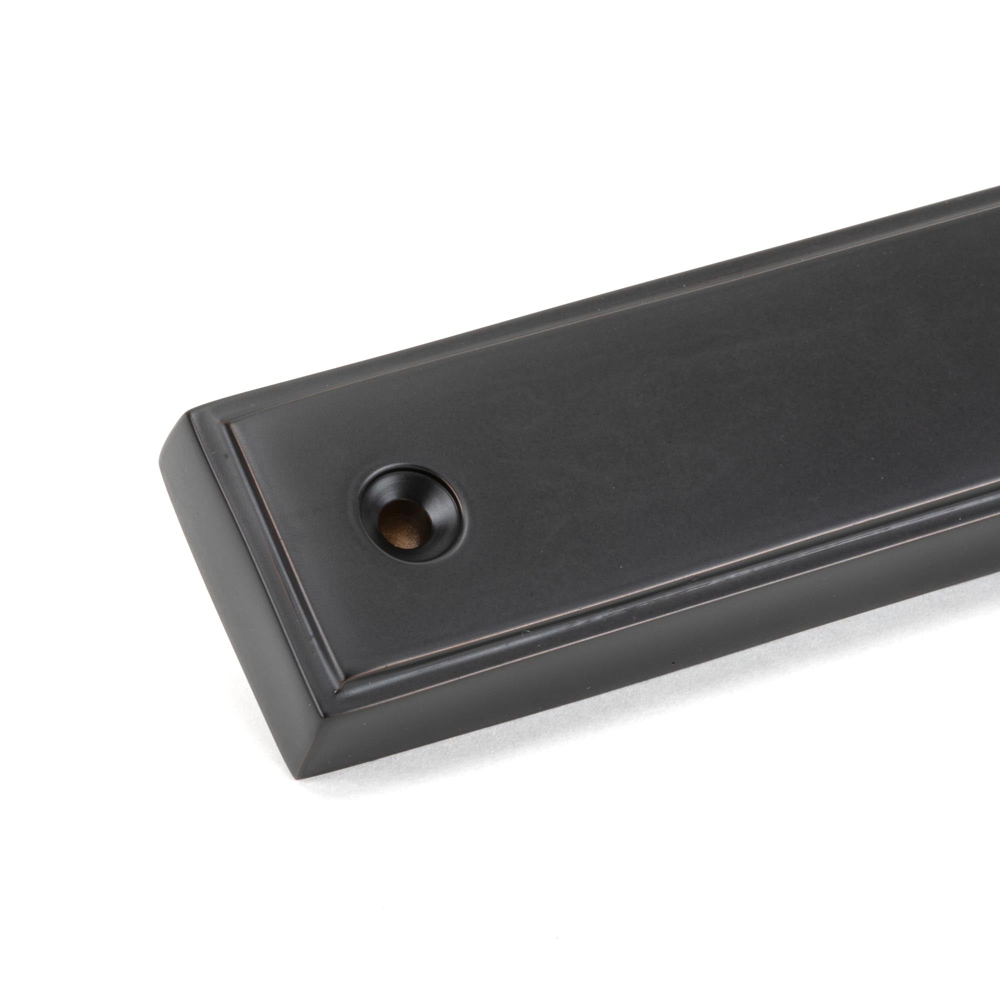 Aged Bronze Reeded Slimline Lever Latch Set | From The Anvil - Espagnolette - From The Anvil - Yester Home