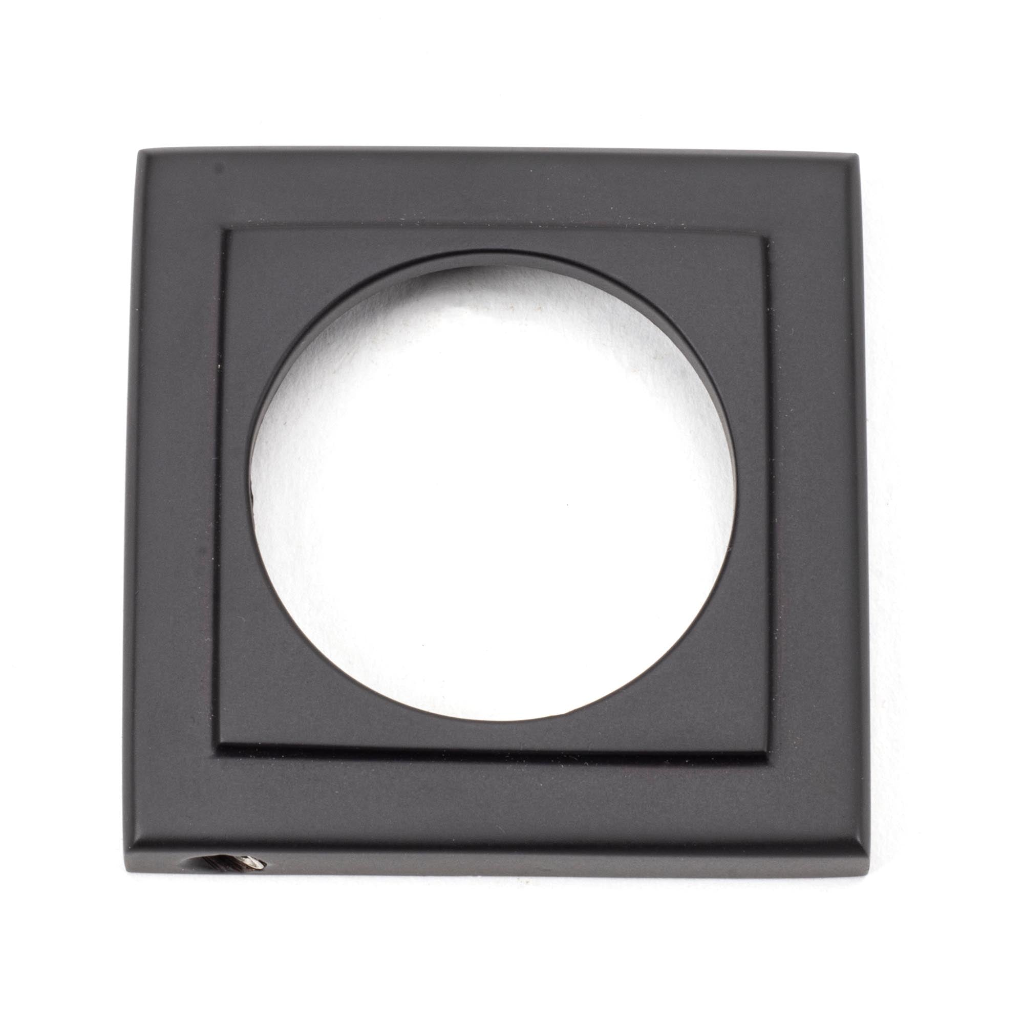 Aged Bronze Round Euro Escutcheon (Square) | From The Anvil - Euro Escutcheons - From The Anvil - Yester Home