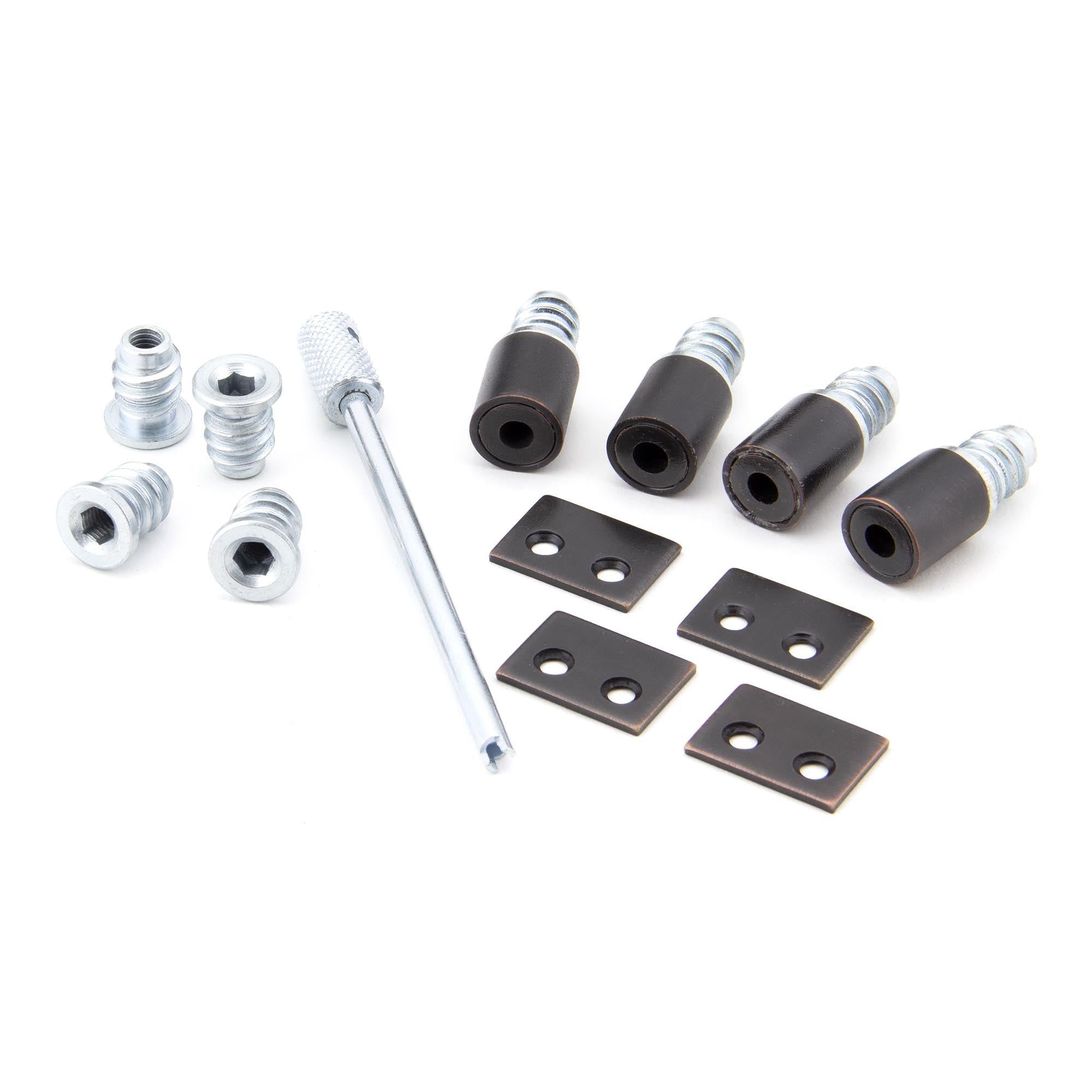 Aged Bronze Secure Stops (Pack of 4) | From The Anvil - Sash Stops - From The Anvil - Yester Home