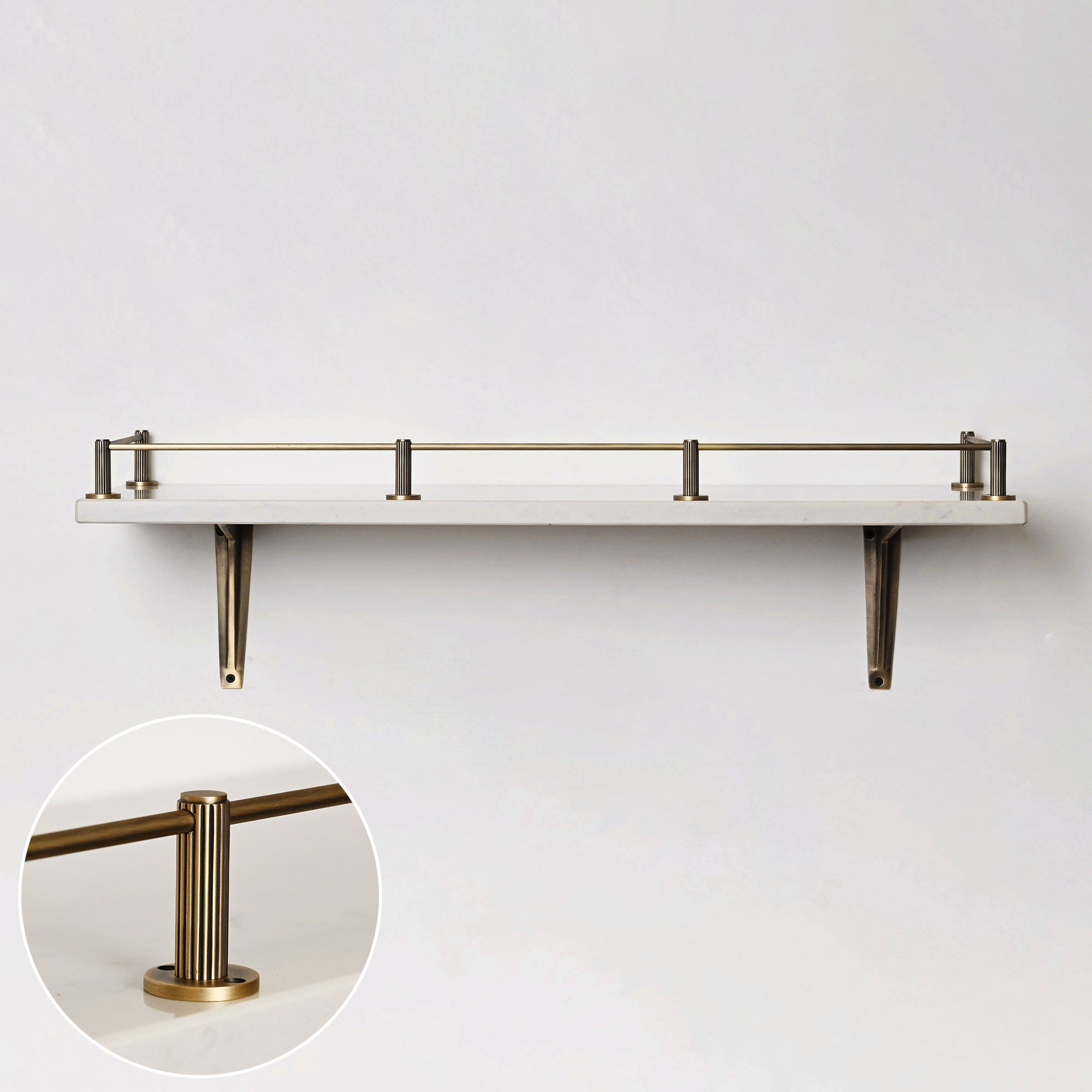 Claverley Gallery Shelf Rail | Aged Brushed Brass - Gallery Rails - Yester Home - Yester Home
