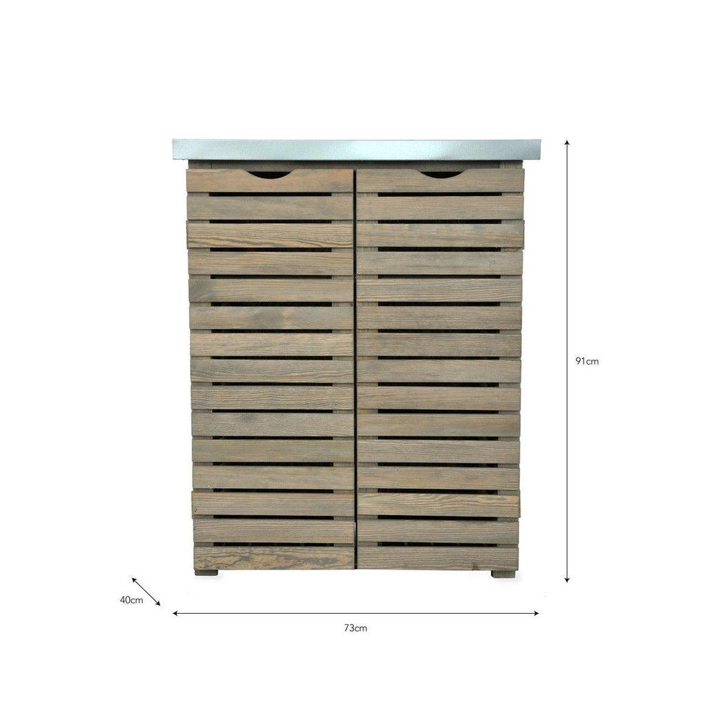 Aldsworth Slatted Storage Unit - Spruce-Outdoor Storage-Yester Home