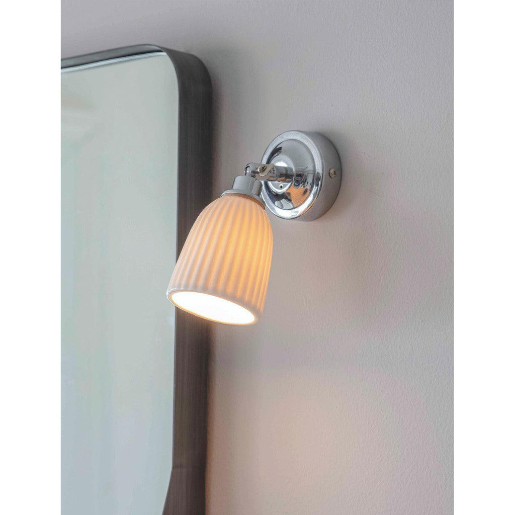 Alma Bathroom Spotlight | Chrome-Bathroom Lights-Yester Home