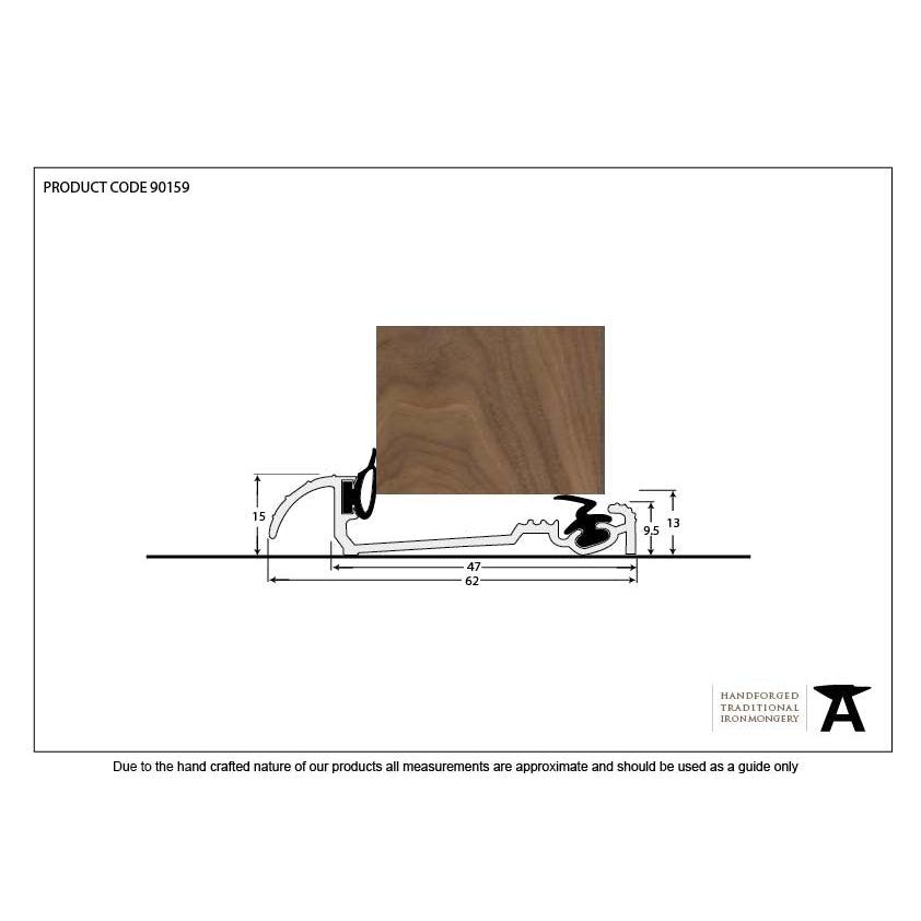 Aluminium 1219mm Macclex 15/2 Threshold | From The Anvil-Thresholds-Yester Home