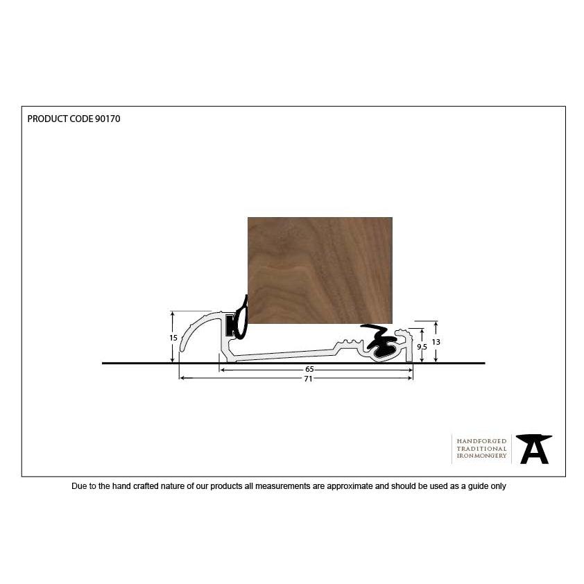 Aluminium 1219mm Macclex 15/56 Threshold | From The Anvil-Thresholds-Yester Home