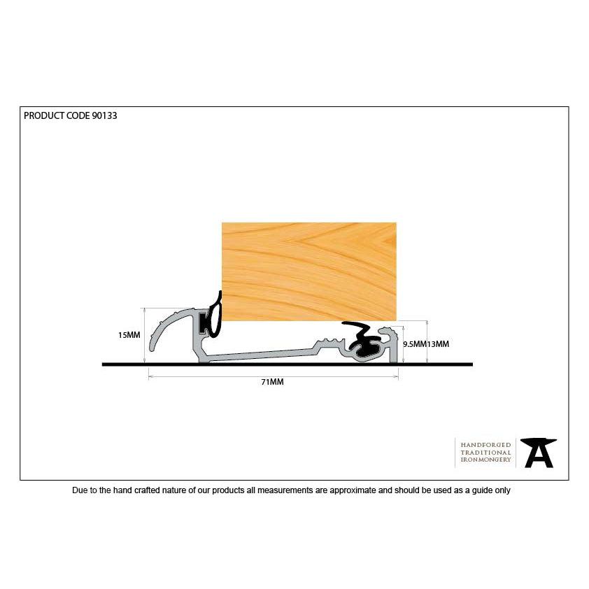 Aluminium 914mm Macclex 15/56 Threshold | From The Anvil-Thresholds-Yester Home