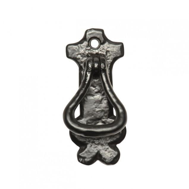 Antique Black Iron Drop Cabinet Handle · Kirkpatrick 1528 ·-Drop Handles-Yester Home