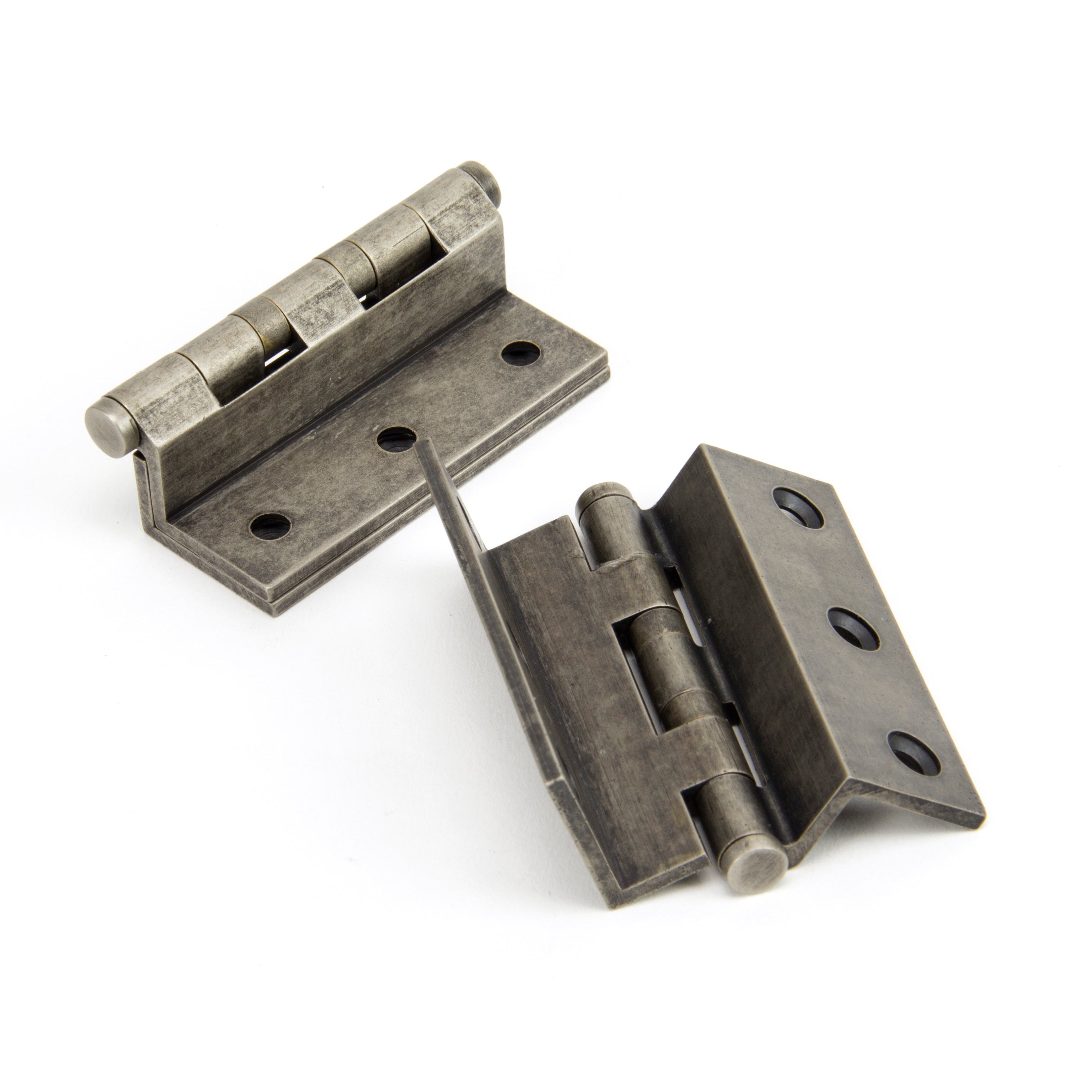 Antique Pewter 2½" Stormproof Hinge 1951 (pair) | From The Anvil-Stormproof Hinges-Yester Home