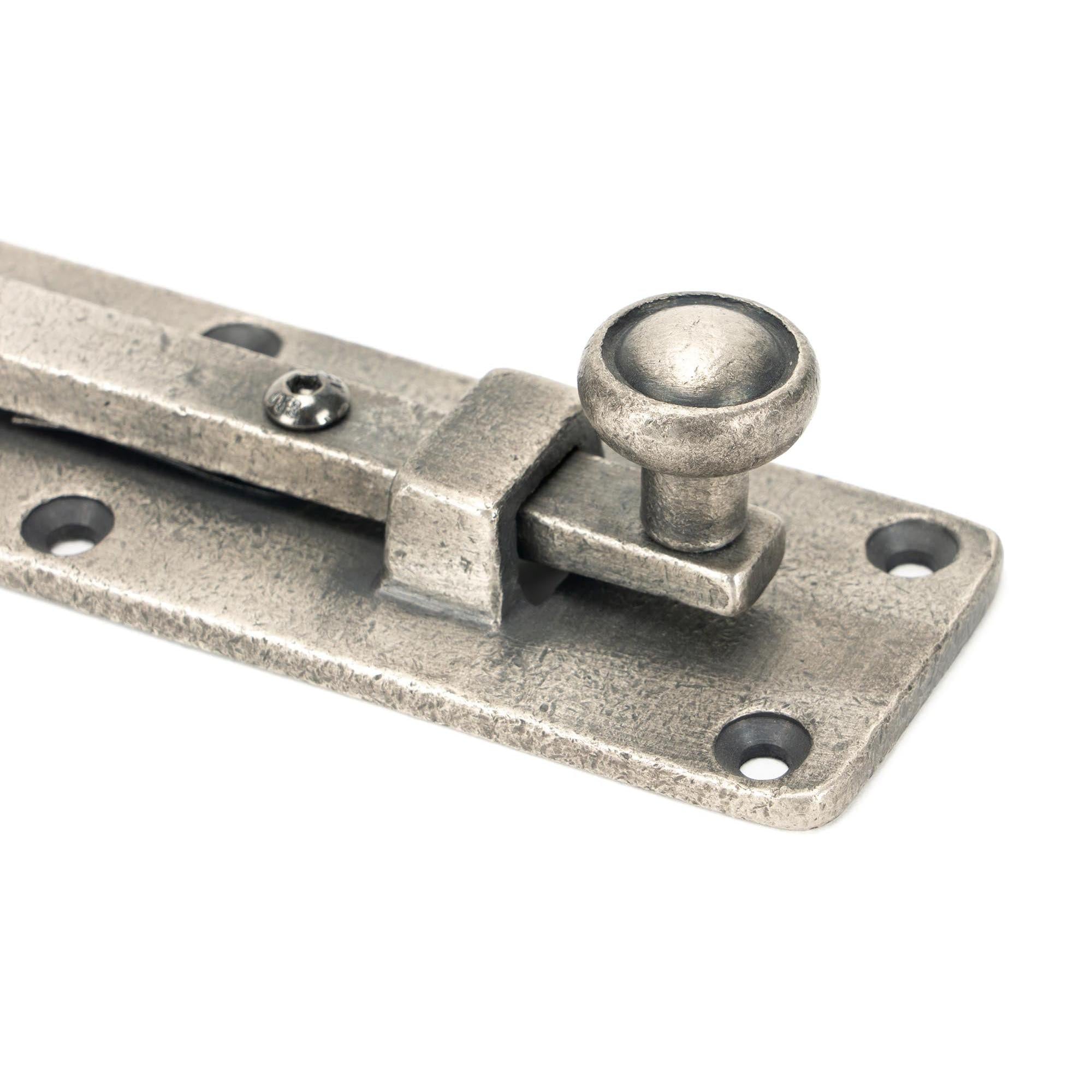Antique Pewter 6" Universal Bolt | From The Anvil - Bolts - From The Anvil - Yester Home