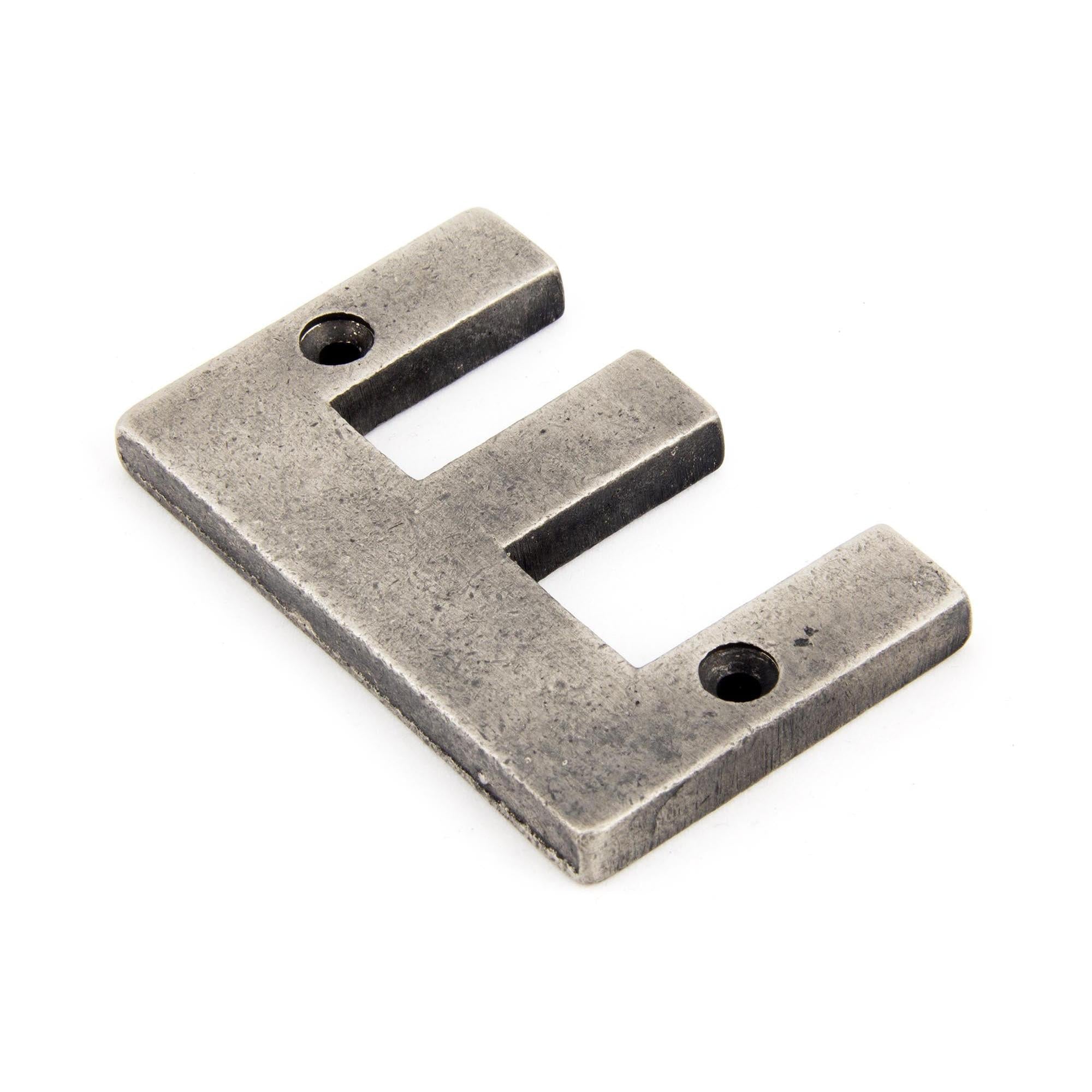 Antique Pewter Letter E | From The Anvil - Letters - From The Anvil - Yester Home