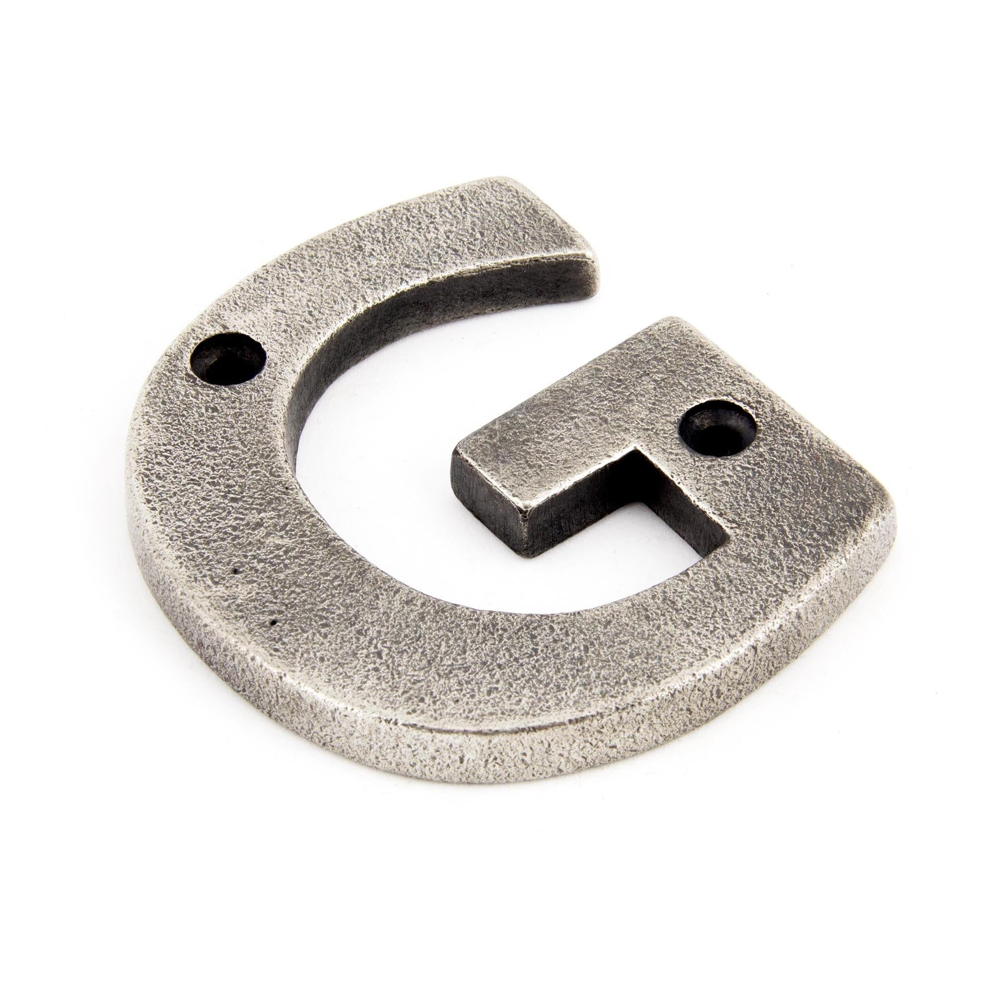 Antique Pewter Letter G | From The Anvil - Letters - From The Anvil - Yester Home