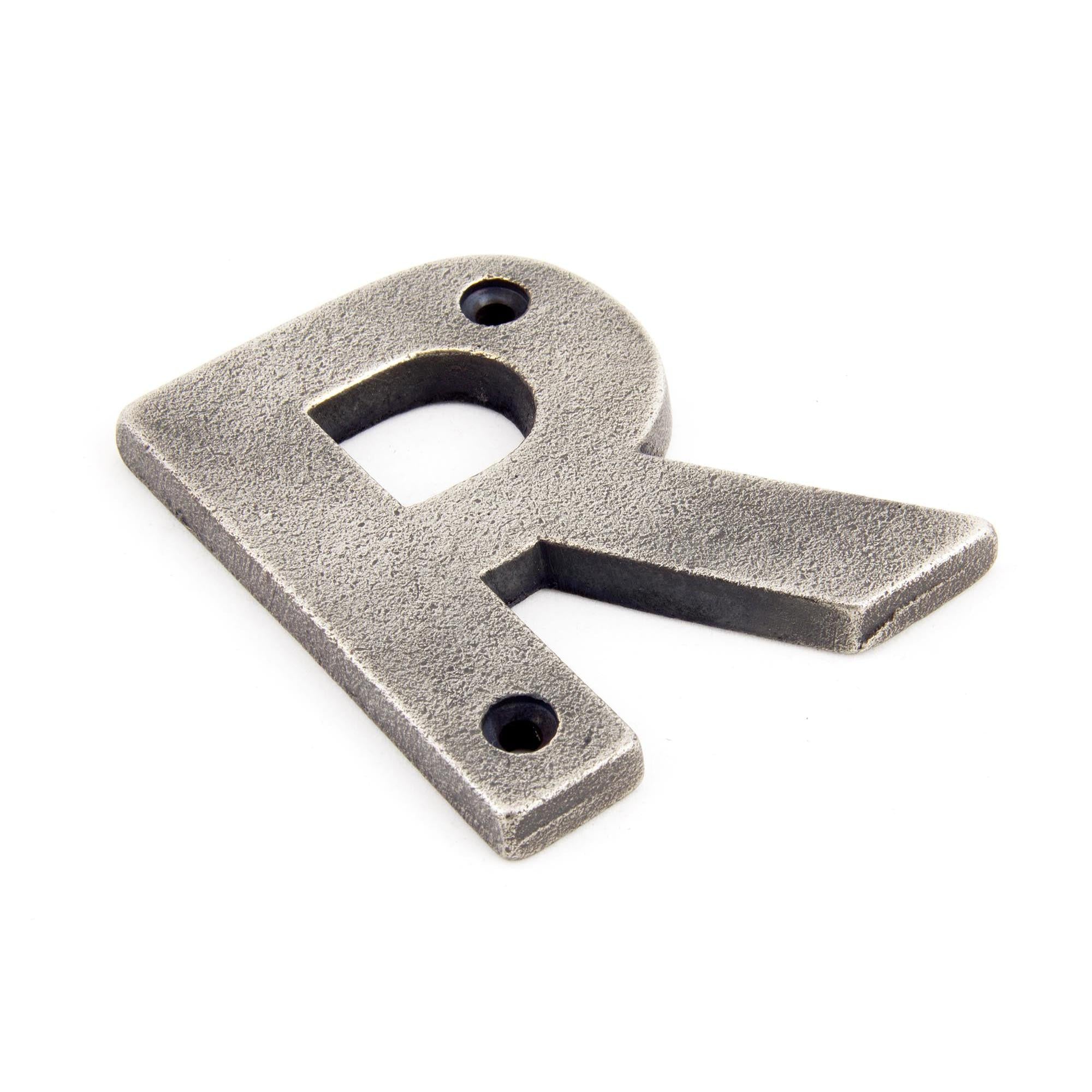 Antique Pewter Letter R | From The Anvil - Letters - From The Anvil - Yester Home
