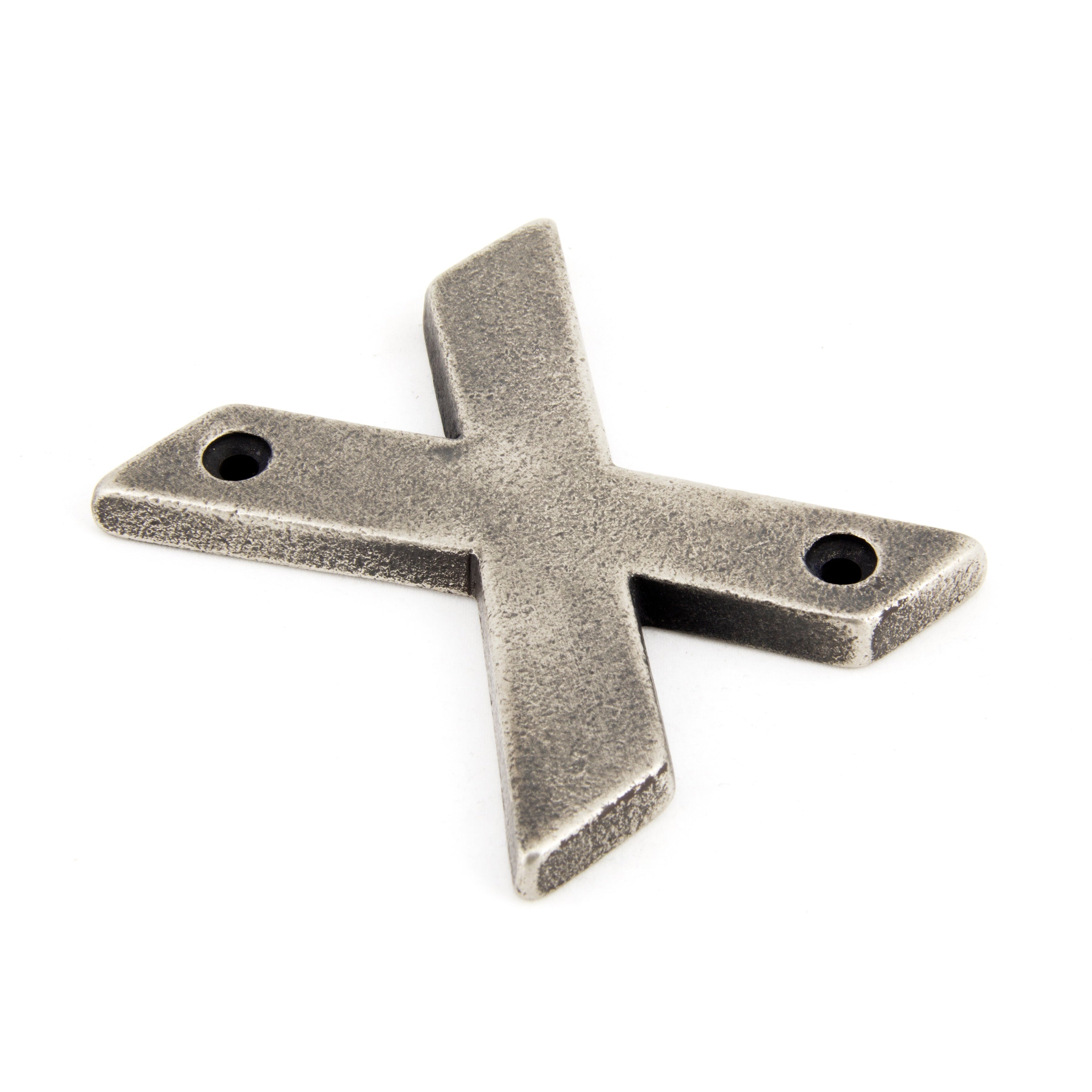 Antique Pewter Letter X | From The Anvil-Letters-Yester Home