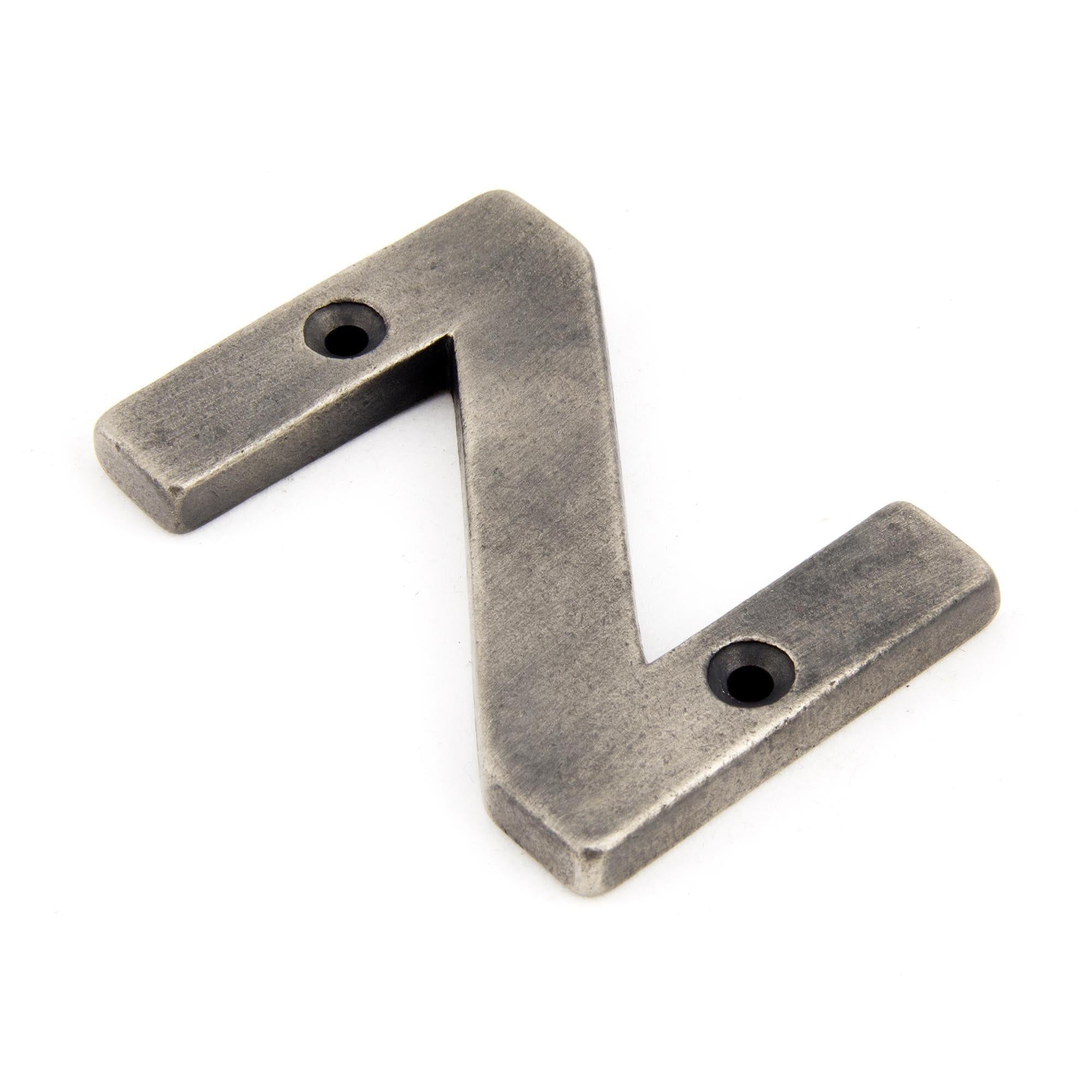 Antique Pewter Letter Z | From The Anvil - Letters - From The Anvil - Yester Home