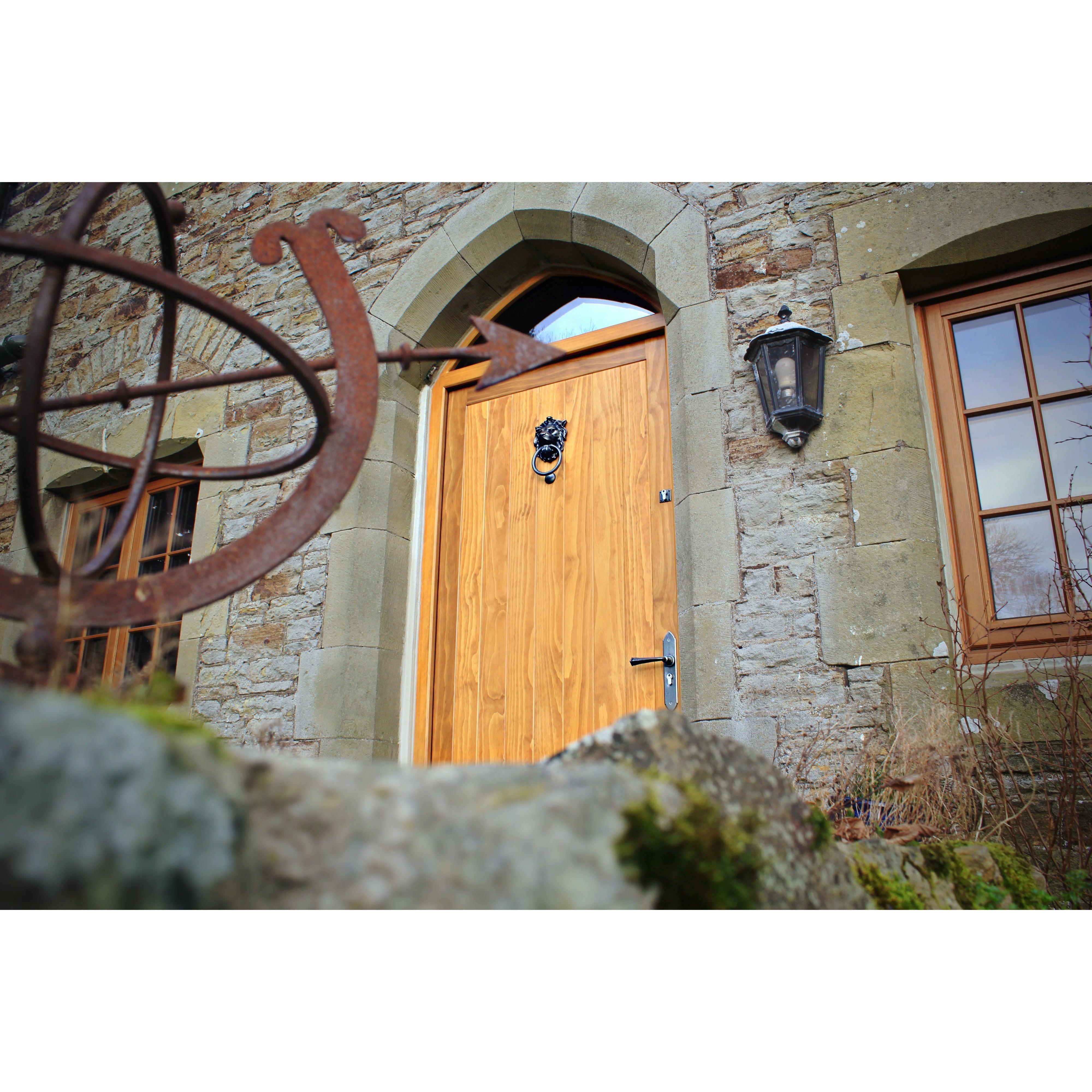 Antique Pewter Lion Head Door Knocker | From The Anvil-Bolt-Through Door Knockers-Yester Home