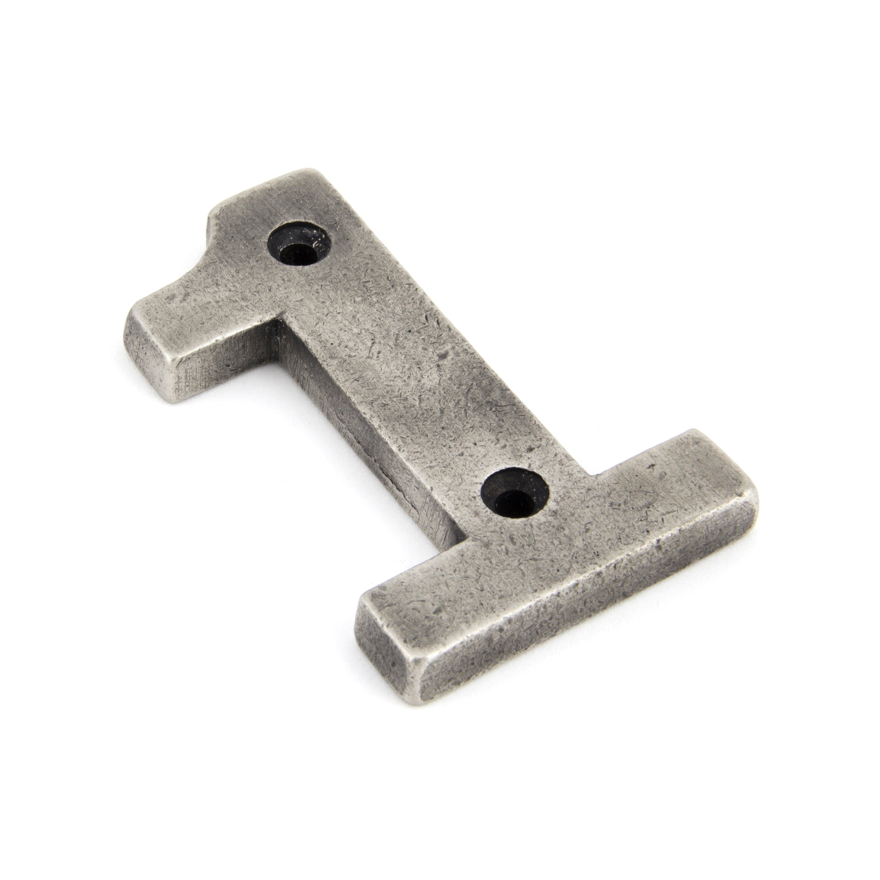 Antique Pewter Numeral 1 | From The Anvil-Numerals-Yester Home