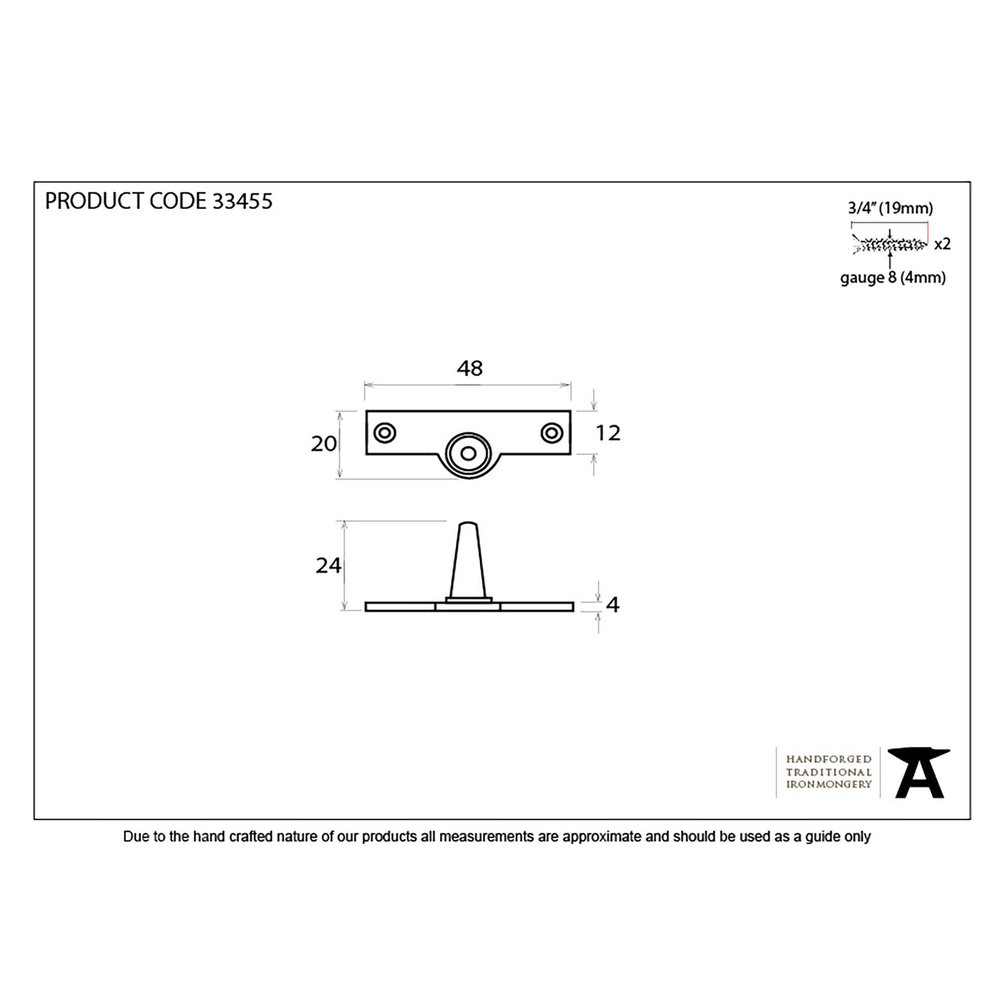 Antique Pewter Offset Stay Pin | From The Anvil - Stay Pins - From The Anvil - Yester Home