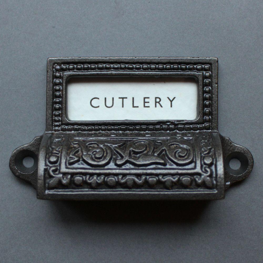 Apothecary Cast Iron Cup Pull Handle-Drawer Pulls-Yester Home