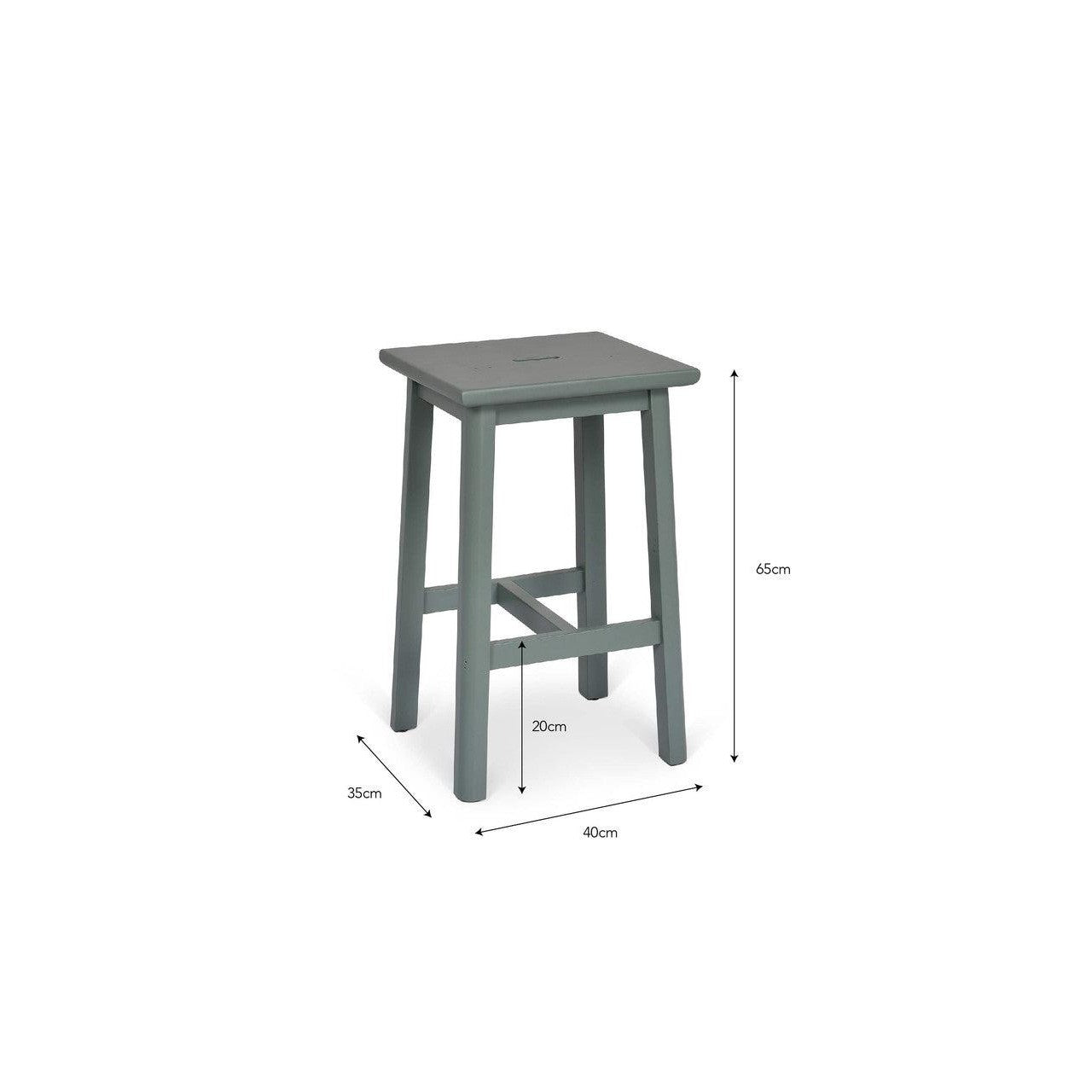 Ashwell Handle Bar Stool | Sage Green-Bar Tables & Stools-Yester Home