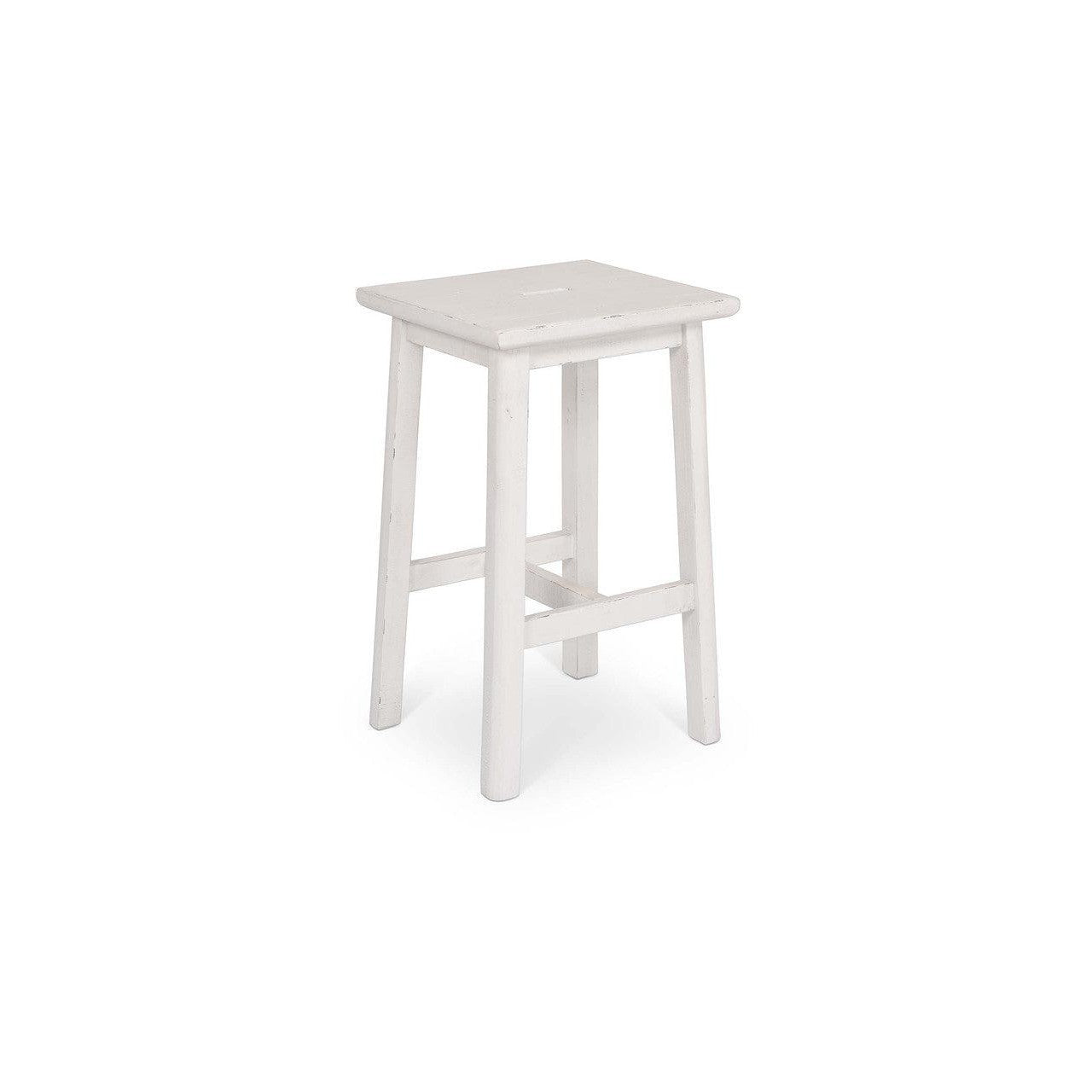 Ashwell Handle Bar Stool | Whitewash-Bar Tables & Stools-Yester Home
