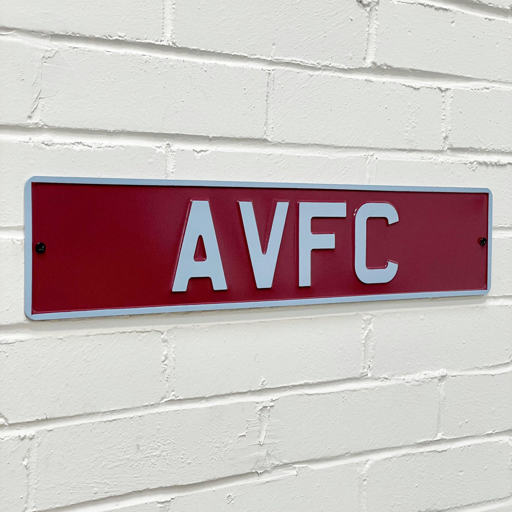 Aston Villa / AVFC Embossed Metal Signs-Collectable Signs-Yester Home