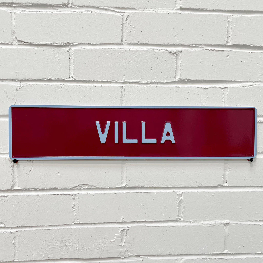 Aston Villa / AVFC Embossed Metal Signs-Collectable Signs-Yester Home