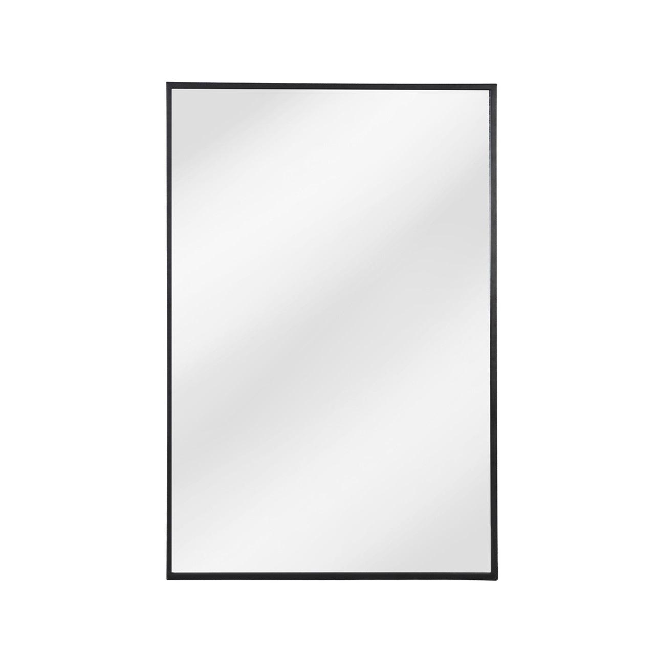Avening Rectangular Wall Mirror 120x80cm in Black - Iron-Mirrors-Yester Home