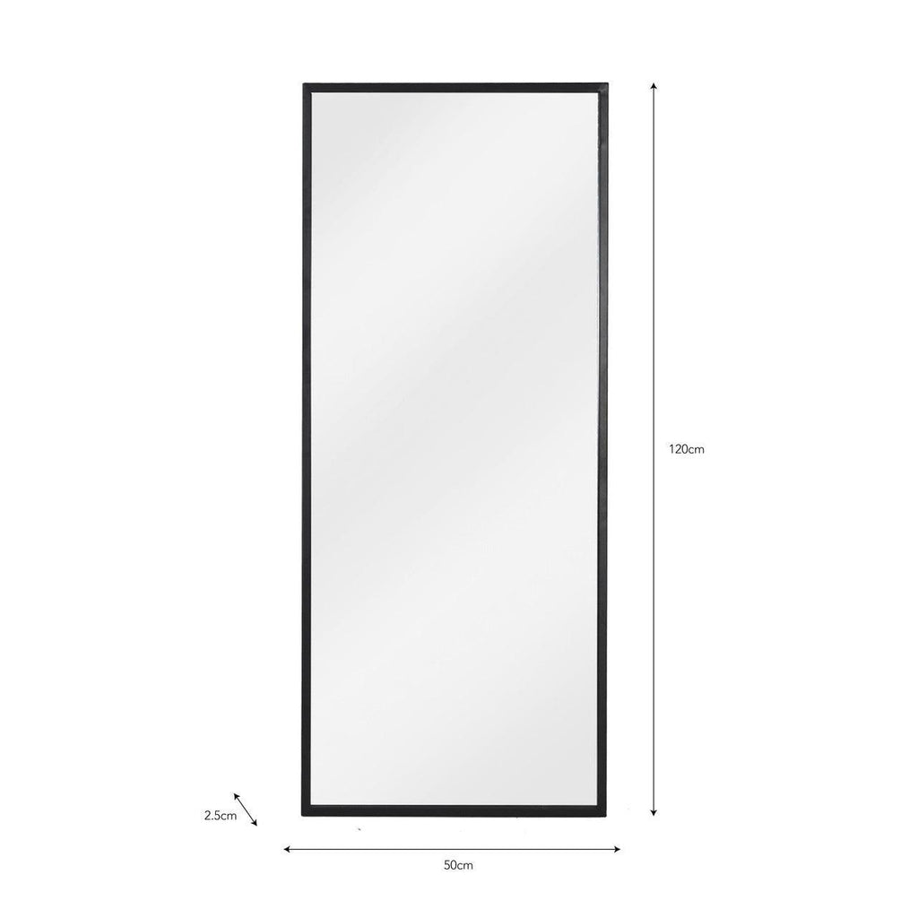 Avening Rectangular Wall Mirror 50x120cm - Iron-Mirrors-Yester Home
