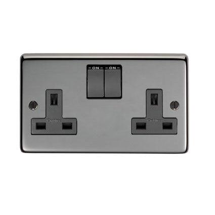 BN Double 13 Amp Switched Socket | From The Anvil-Electrical Switches & Sockets-Yester Home