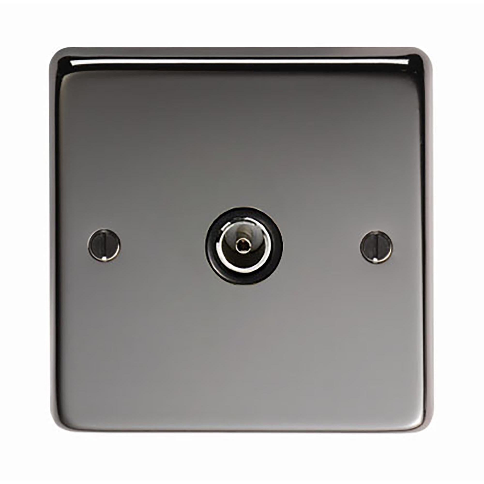 BN Single TV Socket | From The Anvil - Electrical Switches & Sockets - From The Anvil - Yester Home