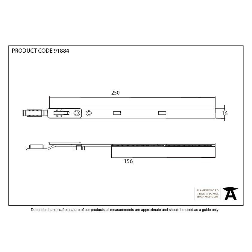 BZP 250mm Extension Piece for Espag Door Locks | From The Anvil-Multi-Point Locks-Yester Home