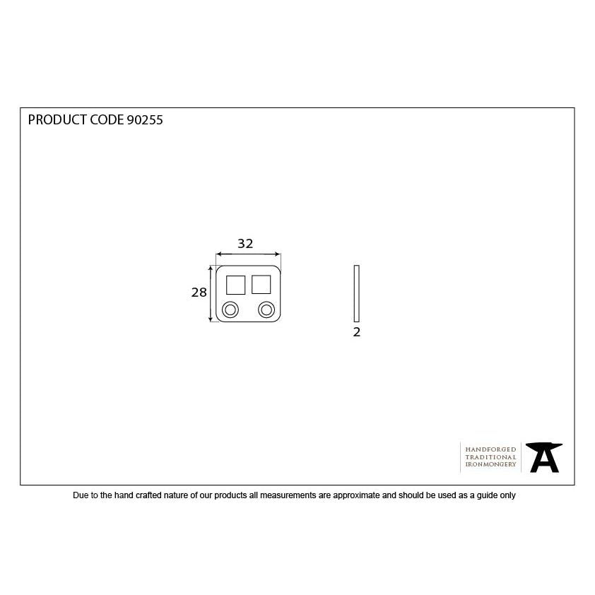 BZP Excal - Flat Plate Centre Keep | From The Anvil - Multi-Point Locks - From The Anvil - Yester Home