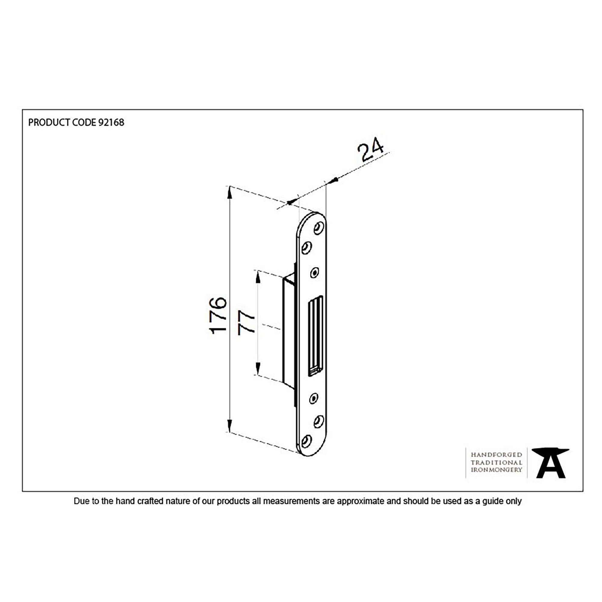 BZP Winkhaus Standard Hook Keep | From The Anvil - Multi-Point Locks - From The Anvil - Yester Home