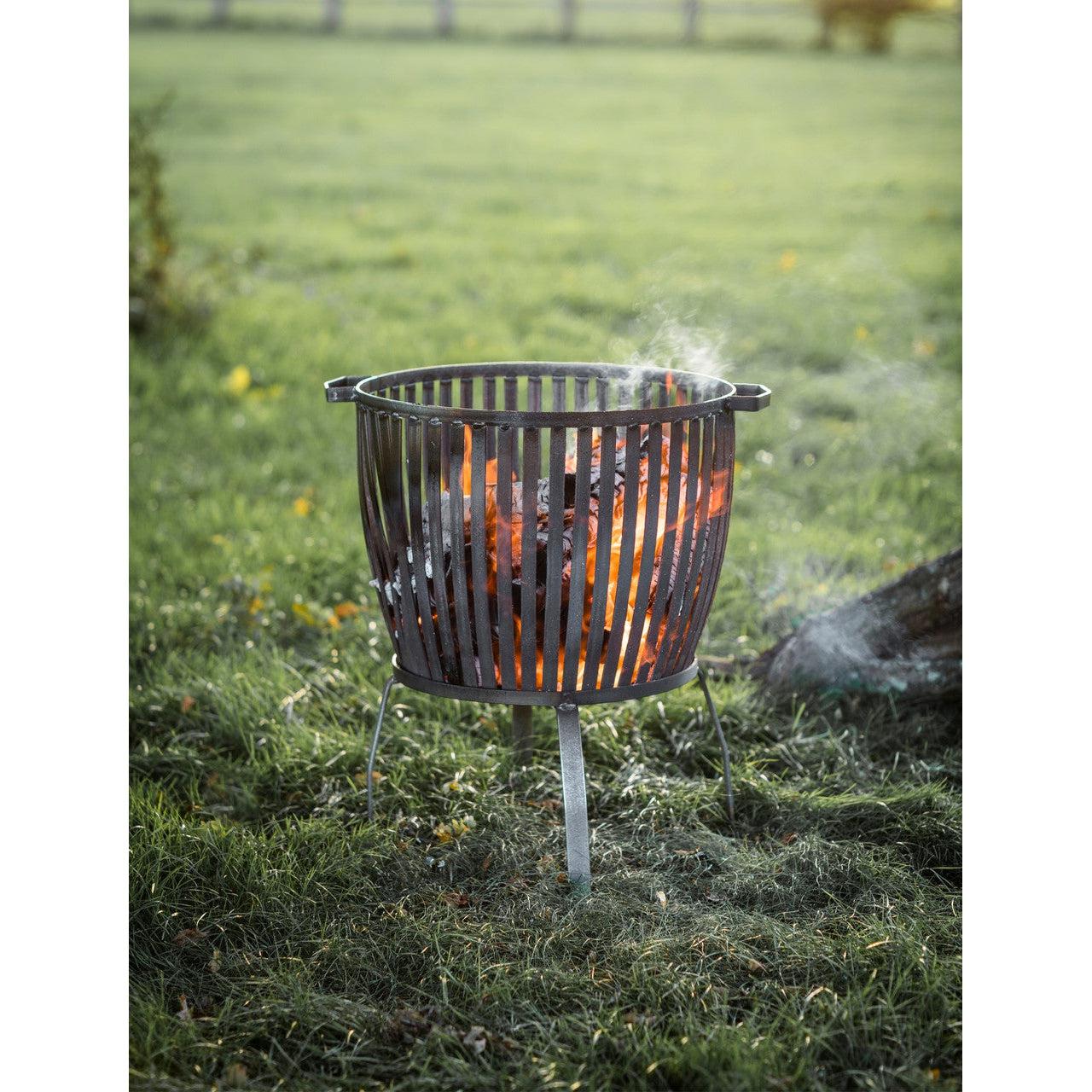 Barrington Fire Pit, Large - Steel-Fire Pits & Braziers-Yester Home