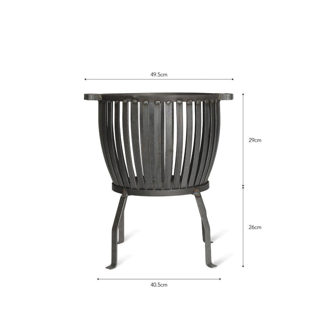 Barrington Fire Pit, Small - Steel-Fire Pits & Braziers-Yester Home