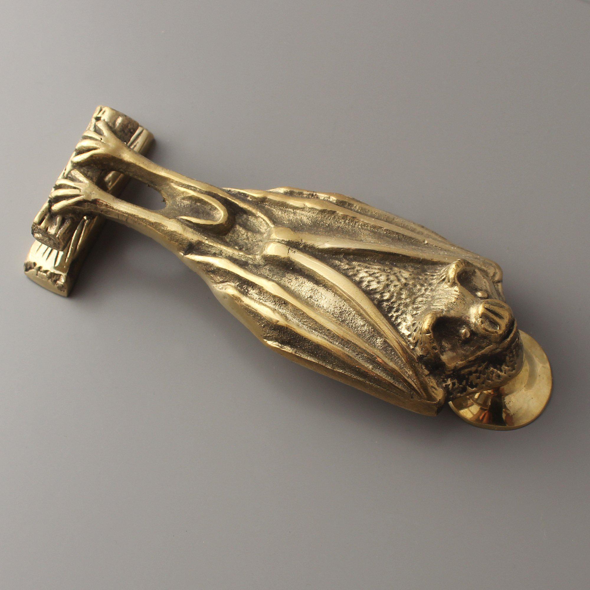 Bat Door Knocker | Solid Brass-Door Knocker-Yester Home