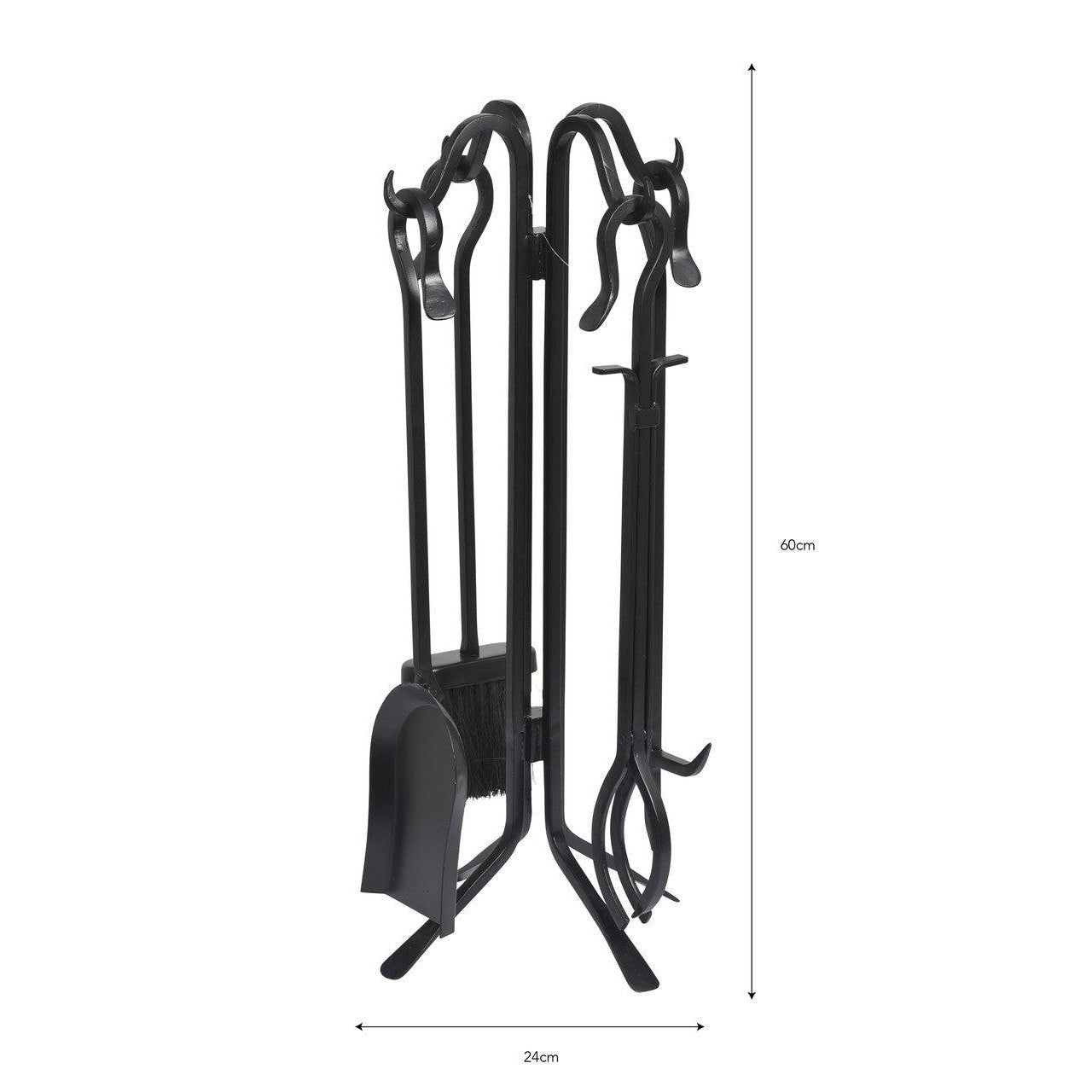 Batsford Fireside Tool Set | Black - Fire Companion Set - Garden Trading - Yester Home
