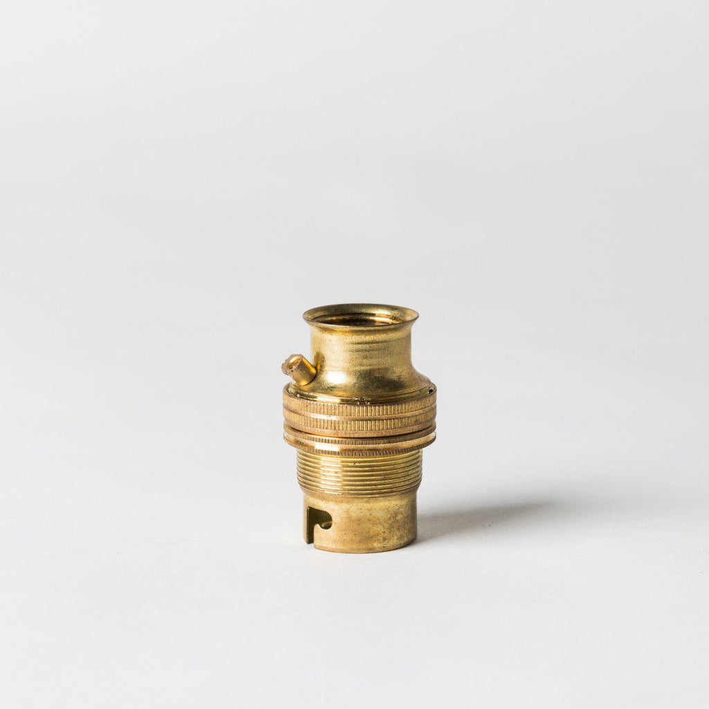 Bayonet Brass Period Lampholder for 20mm Conduit-Lampholders-Yester Home