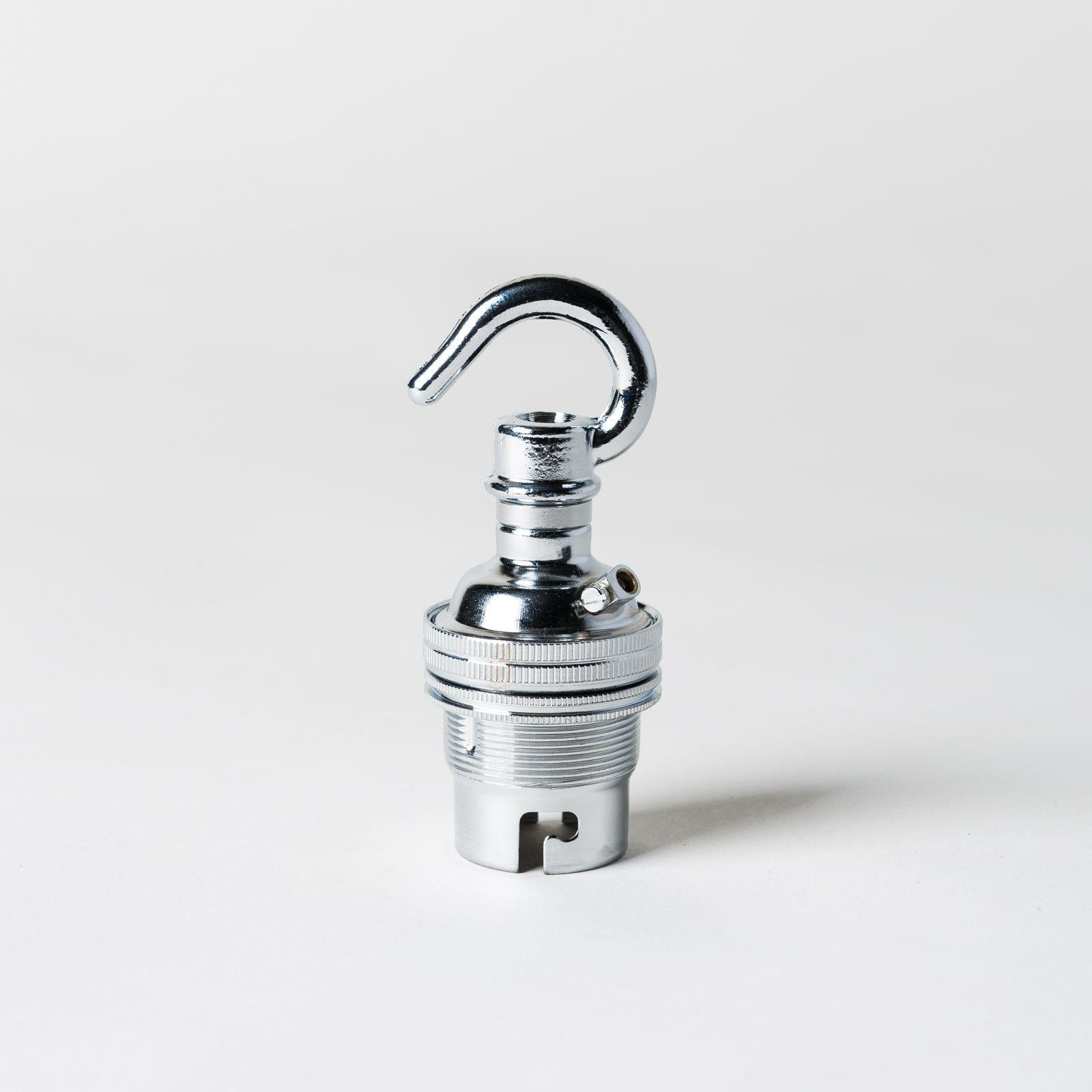 Bayonet Period Lampholder with hook - All Colours-Lampholders-Yester Home