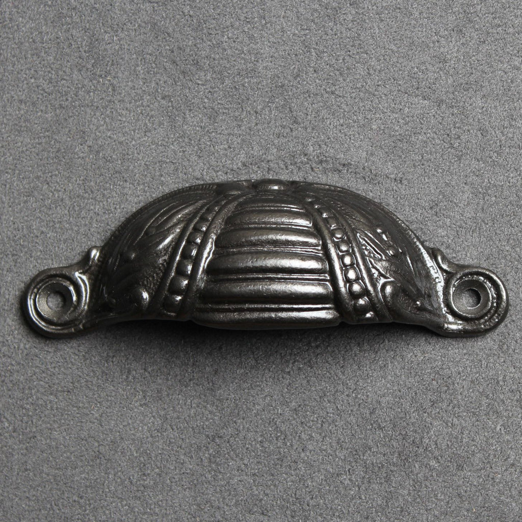 Beehive Cast Iron Cup Pull Handle-Drawer Pulls-Yester Home