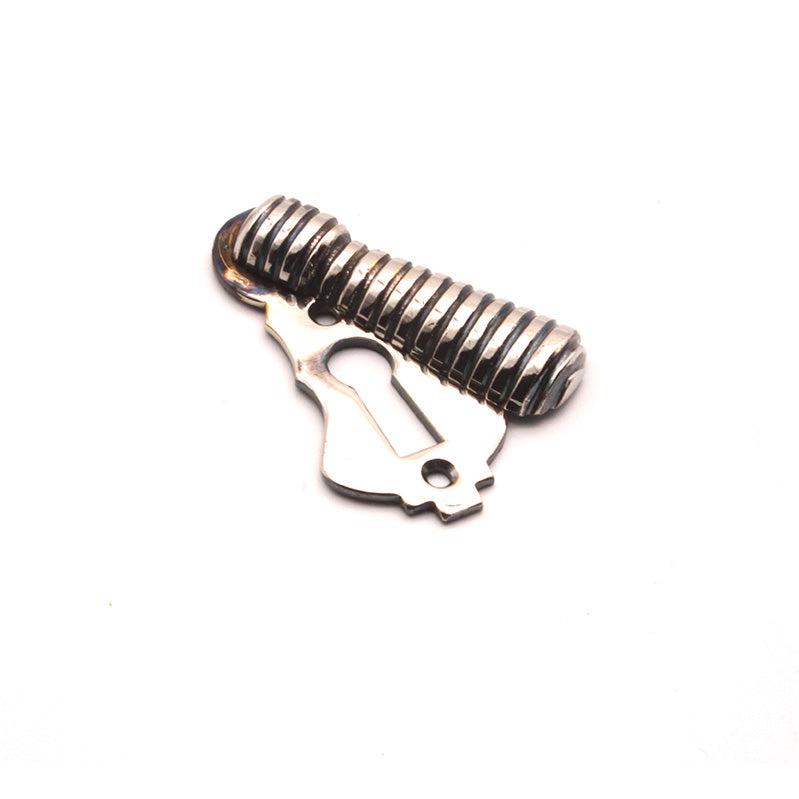 Beehive Escutcheon Aged Nickel-Escutcheons-Yester Home