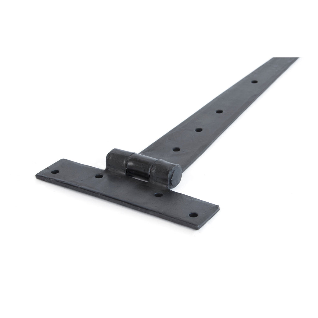 Beeswax 12" Penny End T Hinge (pair) | From The Anvil-T Hinges-Yester Home