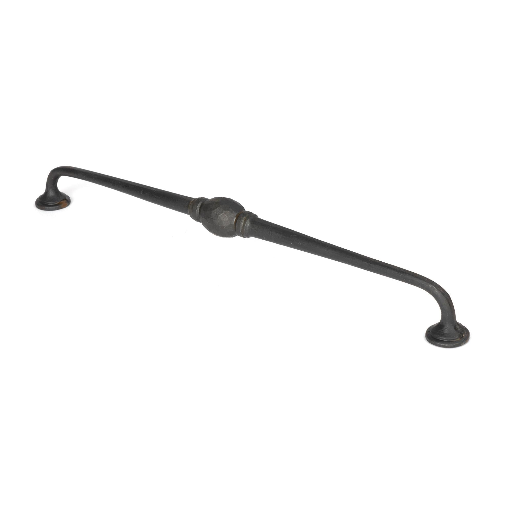 Beeswax 13 1/2" Hammered D Handle | From The Anvil - D Handles - From The Anvil - Yester Home