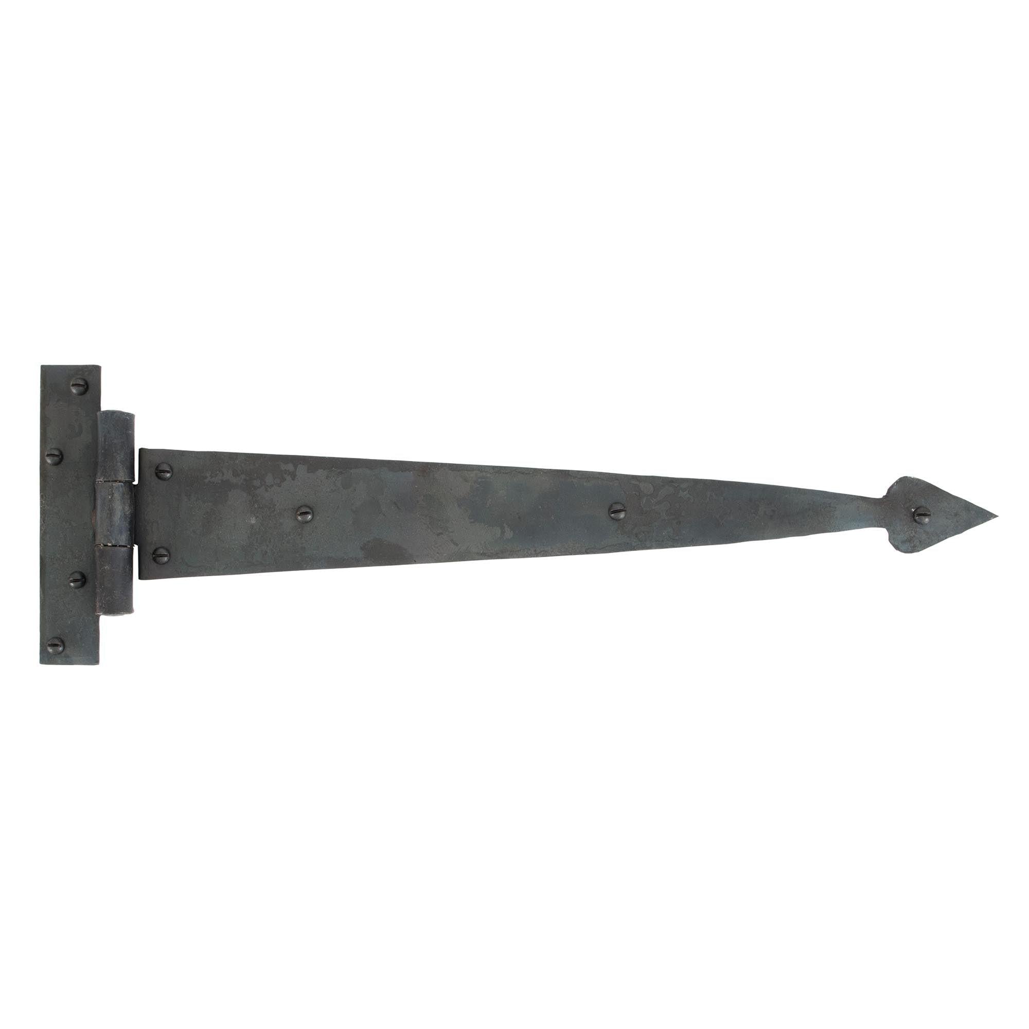 Beeswax 15" Arrow Head T Hinge (pair) | From The Anvil - T Hinges - From The Anvil - Yester Home