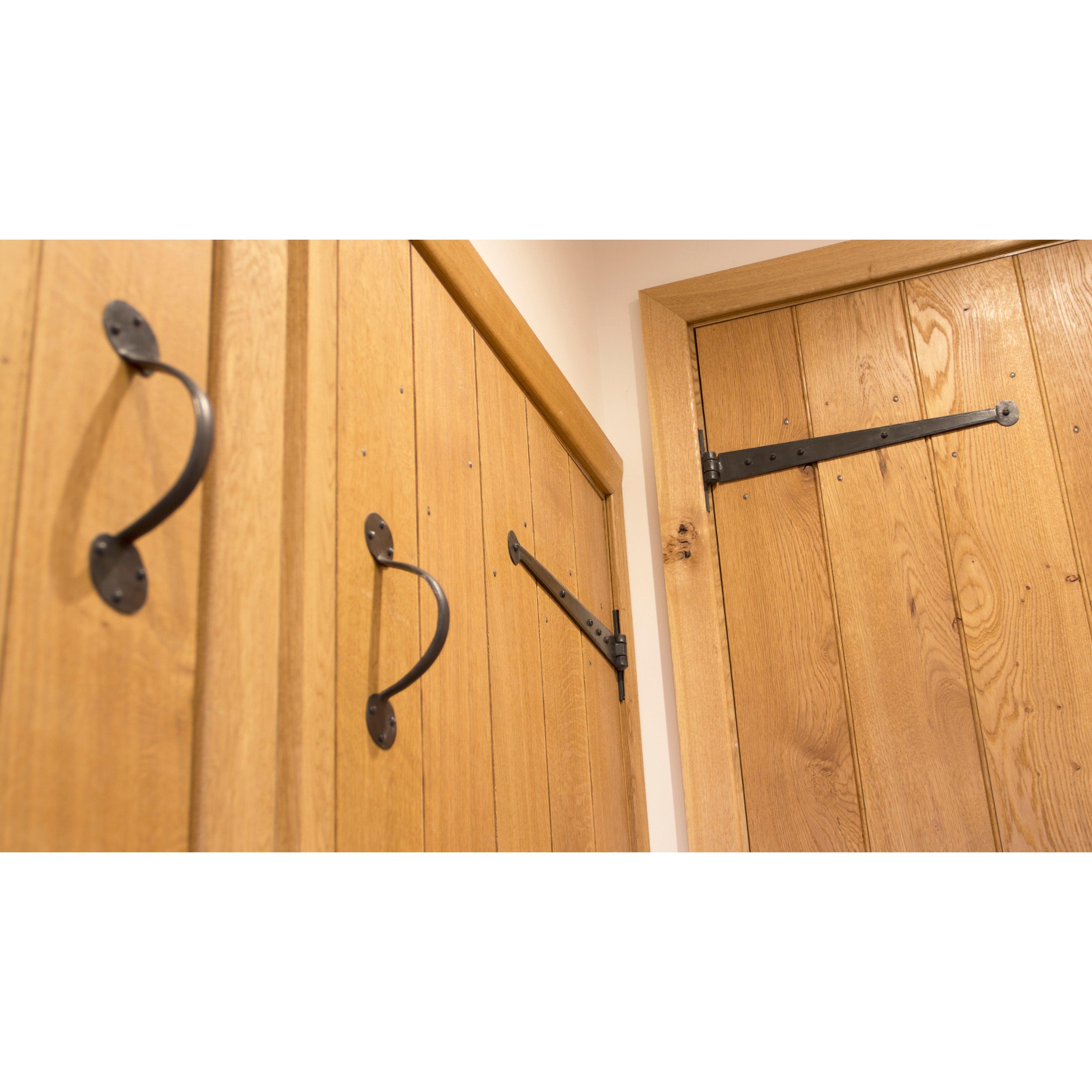 Beeswax 15" Penny End T Hinge (pair) | From The Anvil-T Hinges-Yester Home